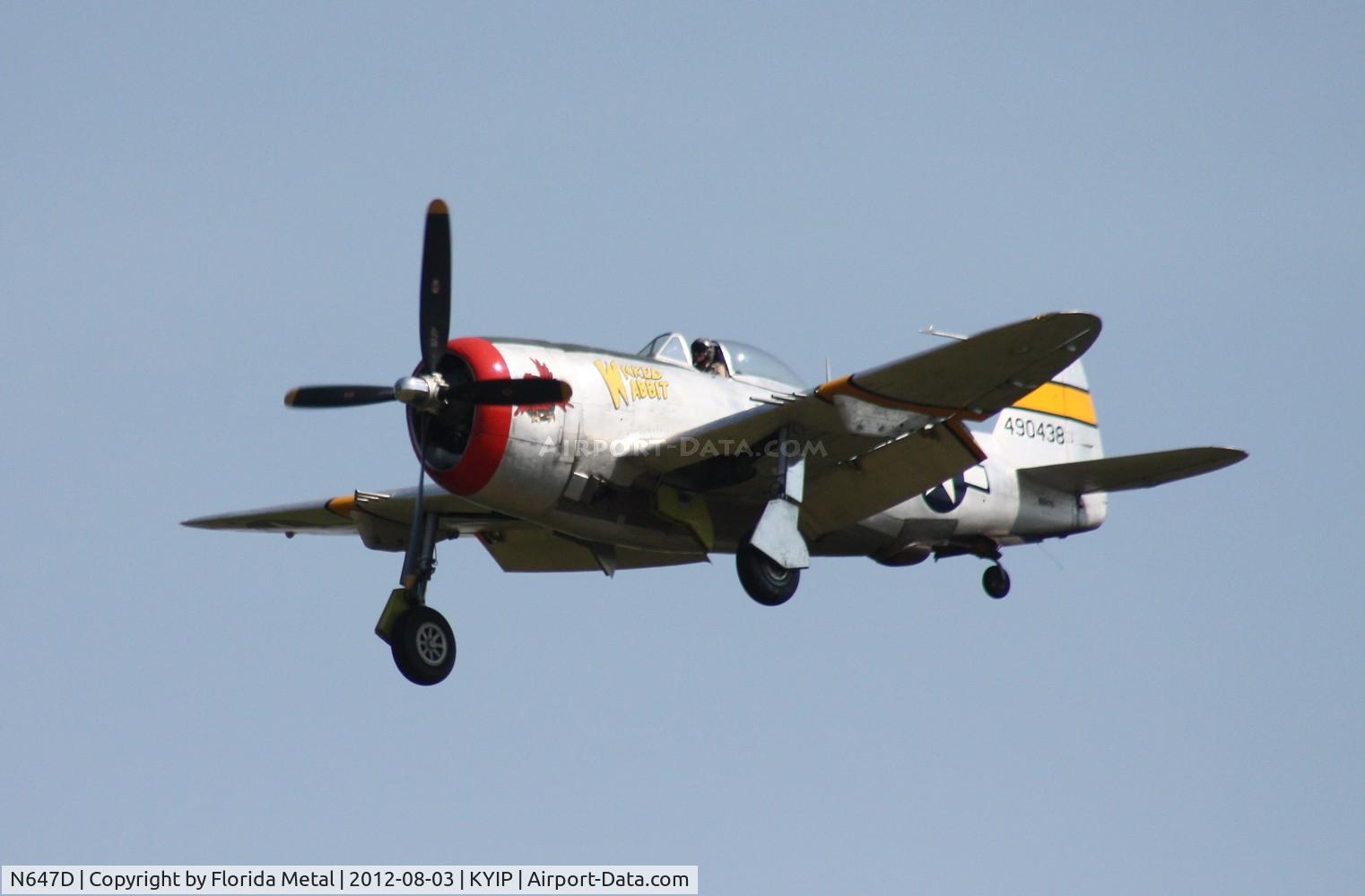N647D, 1944 Republic P-47D Thunderbolt C/N 8955583, TOM 2012