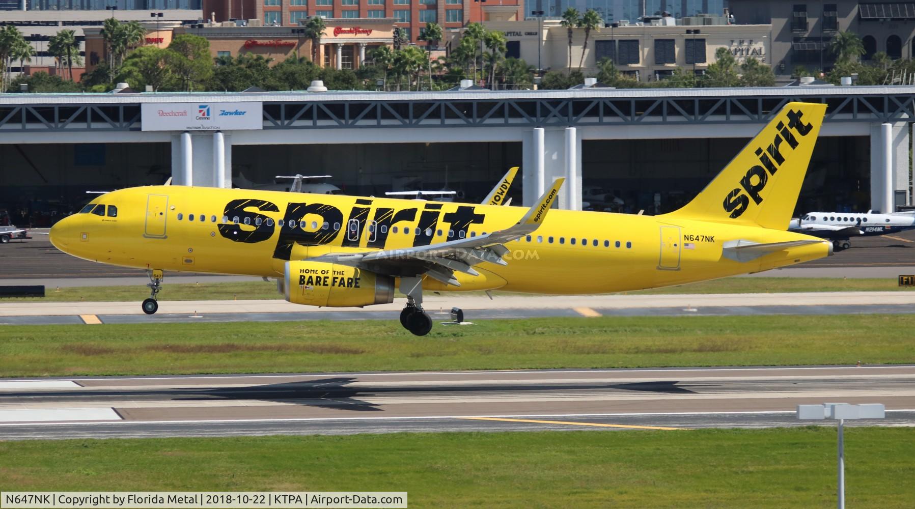 N647NK, 2017 Airbus A320-232 C/N 7635, TPA 2018