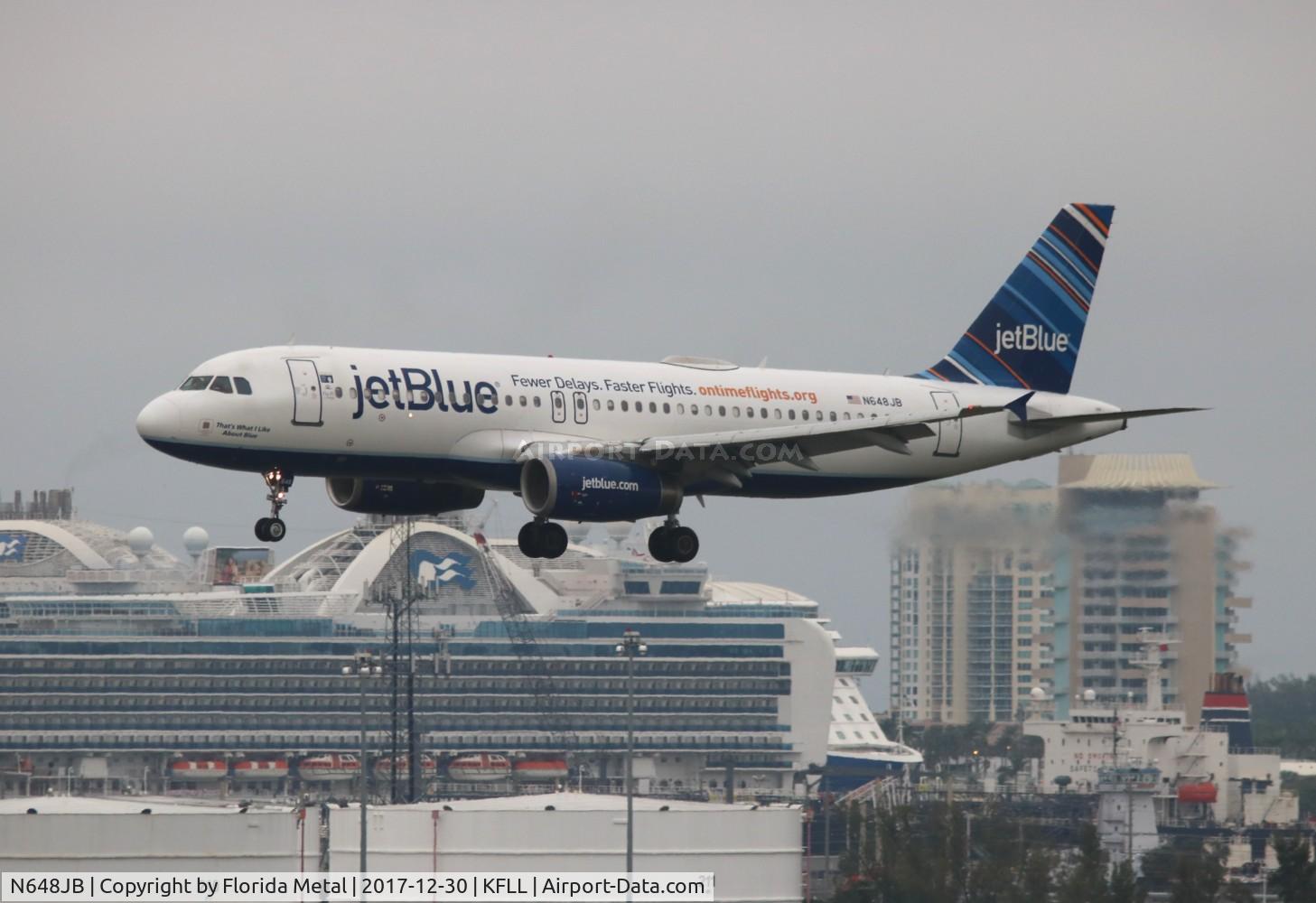 N648JB, 2006 Airbus A320-232 C/N 2970, FLL 2017