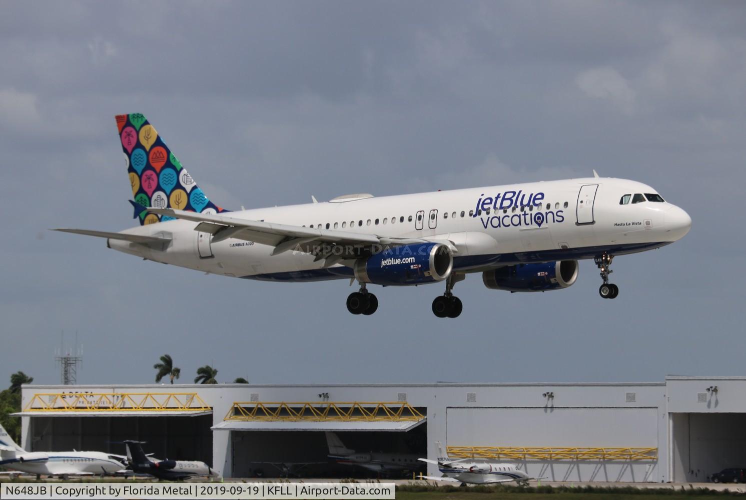 N648JB, 2006 Airbus A320-232 C/N 2970, FLL 2019
