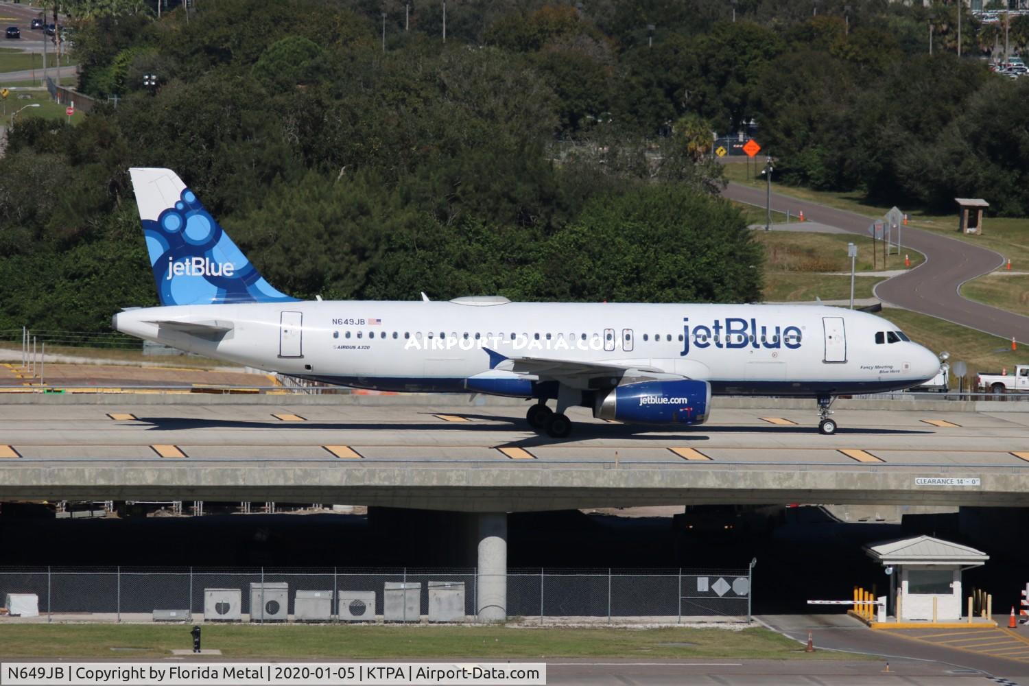 N649JB, 2006 Airbus A320-232 C/N 2977, TPA 2020