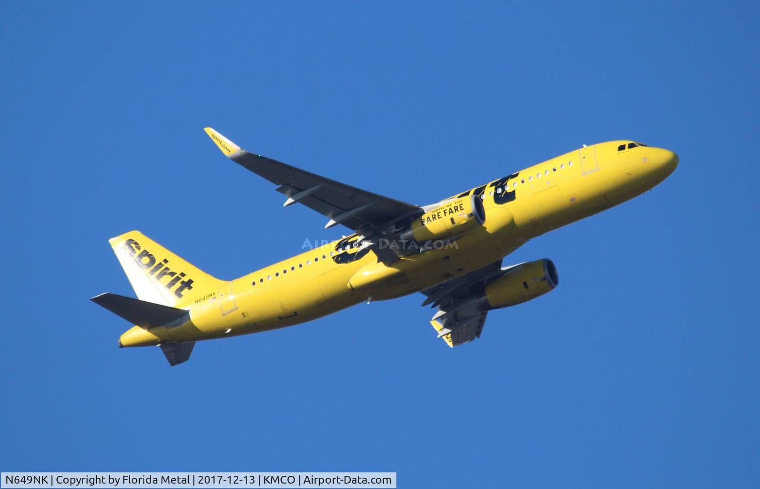 N649NK, 2017 Airbus A320-232 C/N 7679, MCO 2017