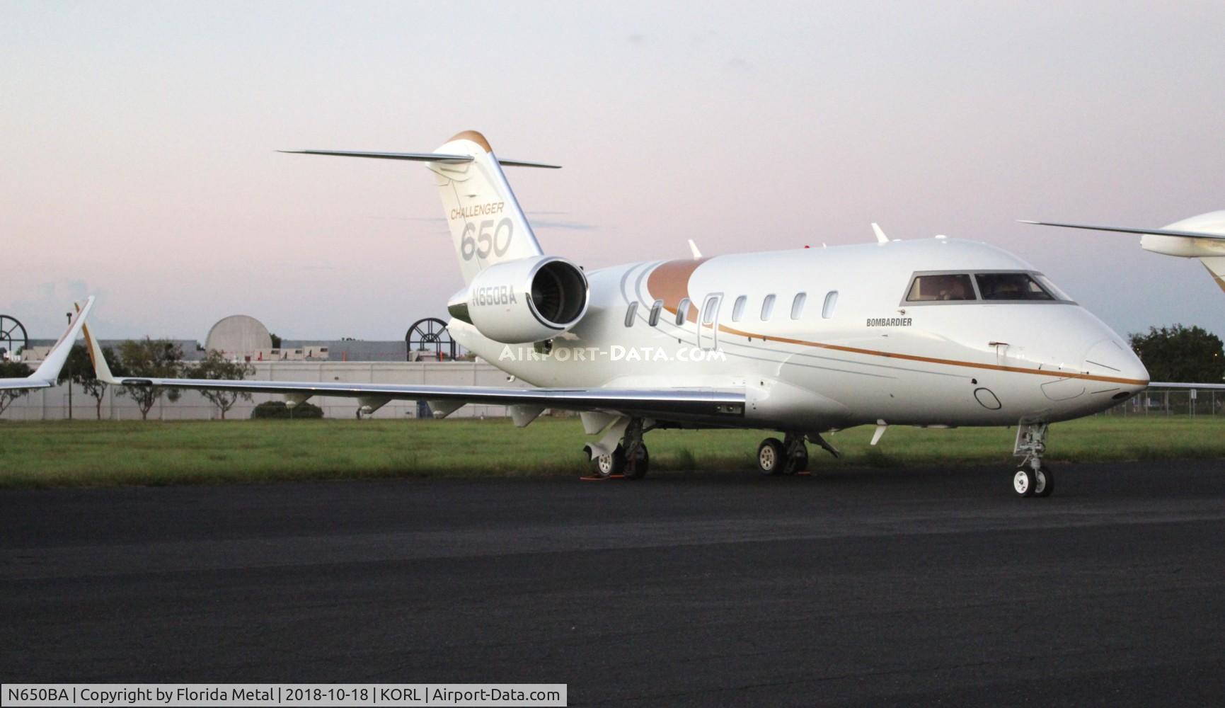 N650BA, 2018 Bombardier CL-600-2B16 Challenger 650 C/N 6113, NBAA 2018