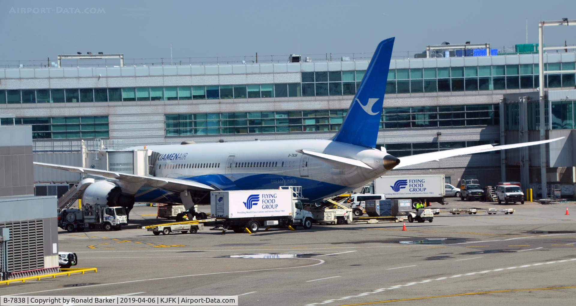 B-7838, 2017 Boeing 787-9 Dreamliner C/N 63322, At the gate JFK