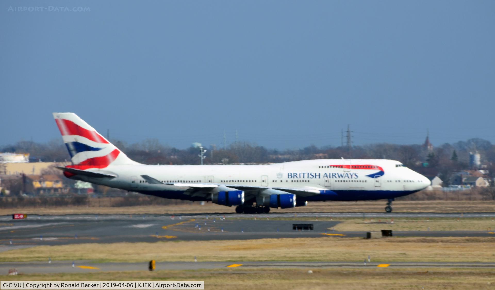 G-CIVU, 1998 Boeing 747-436 C/N 25810, Landing JFK
