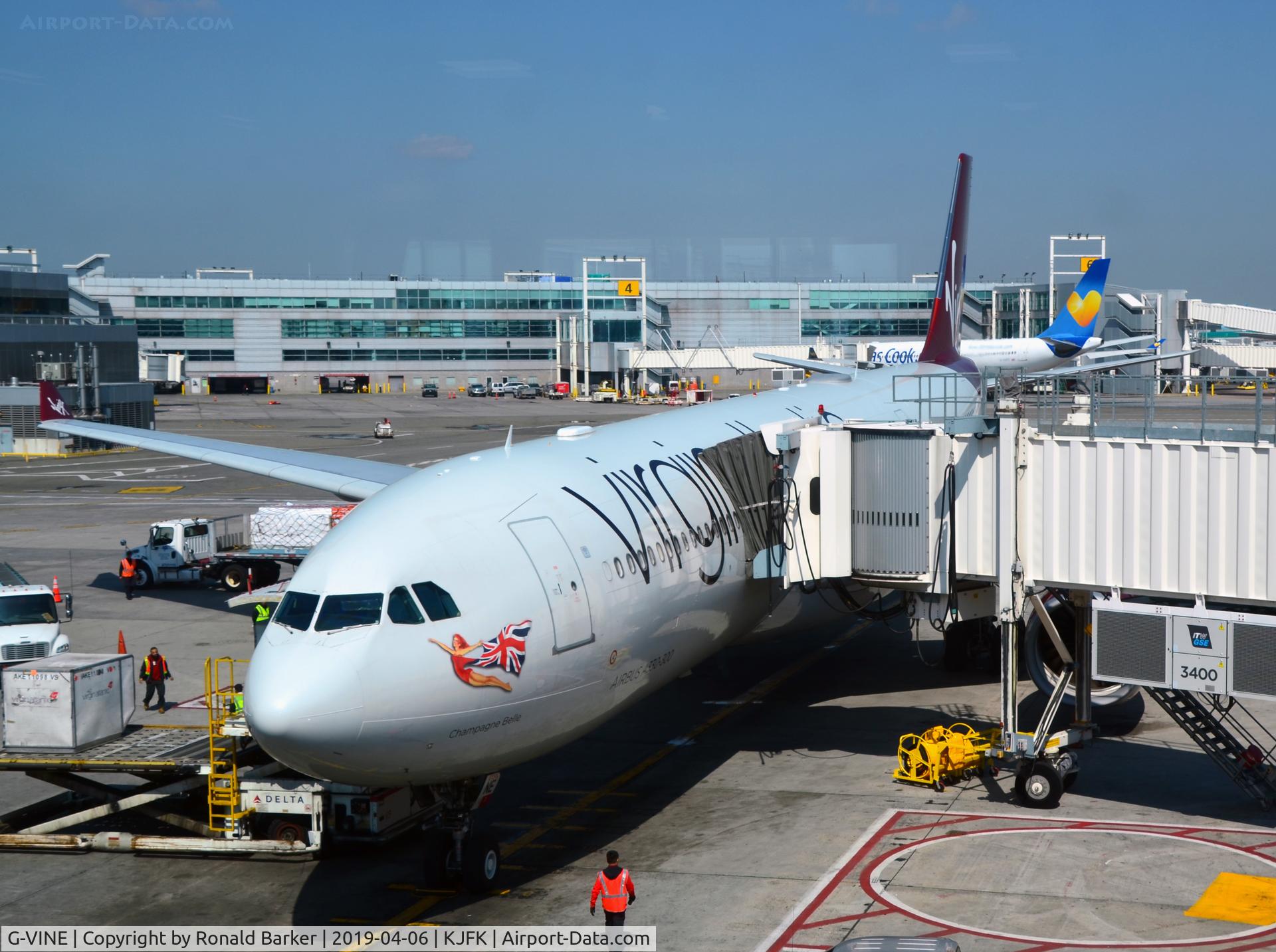 G-VINE, 2011 Airbus A330-343X C/N 1231, At the gate JFK  Champagne Belle