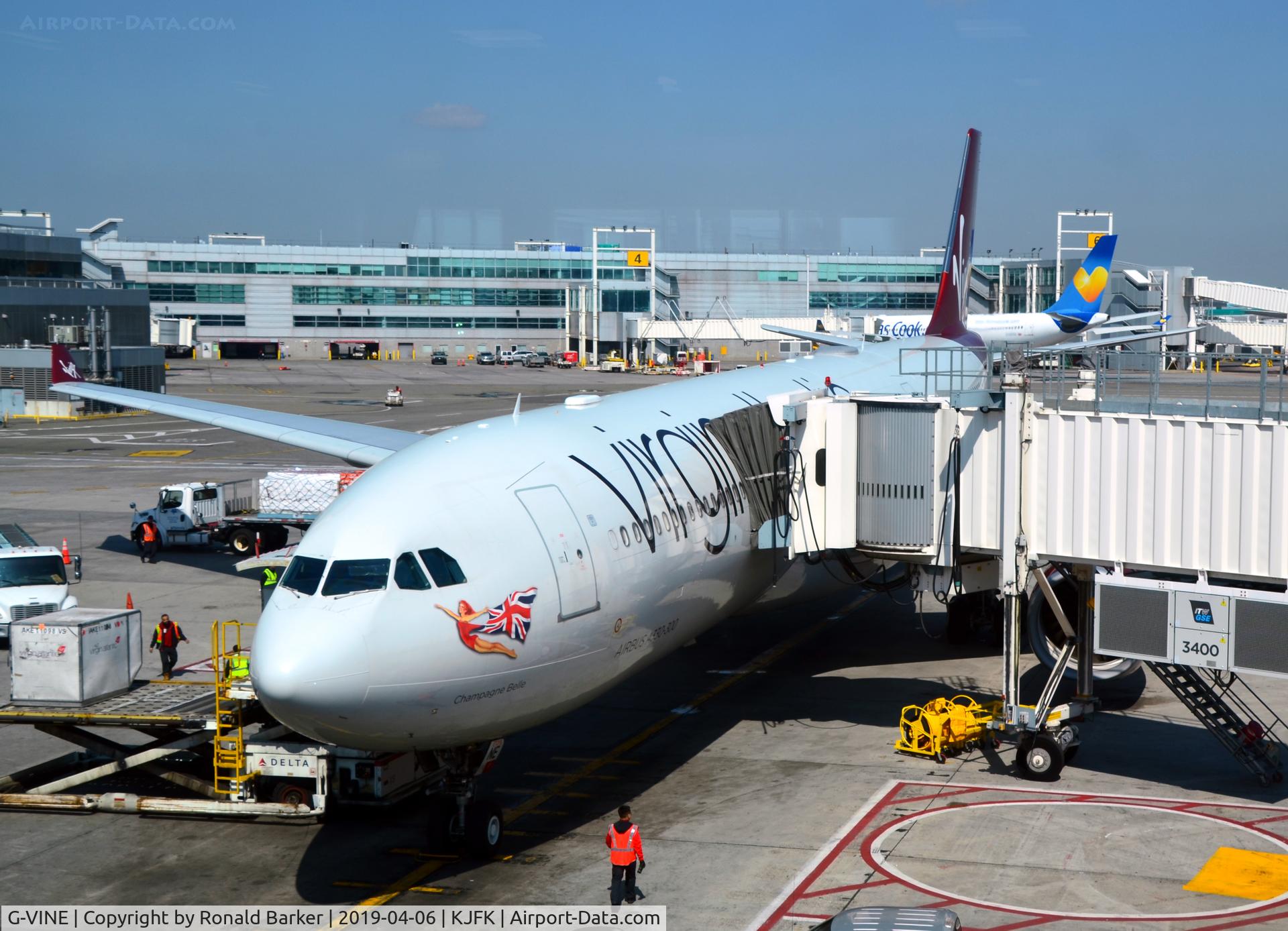 G-VINE, 2011 Airbus A330-343X C/N 1231, At the gate JFK  Champagne Belle