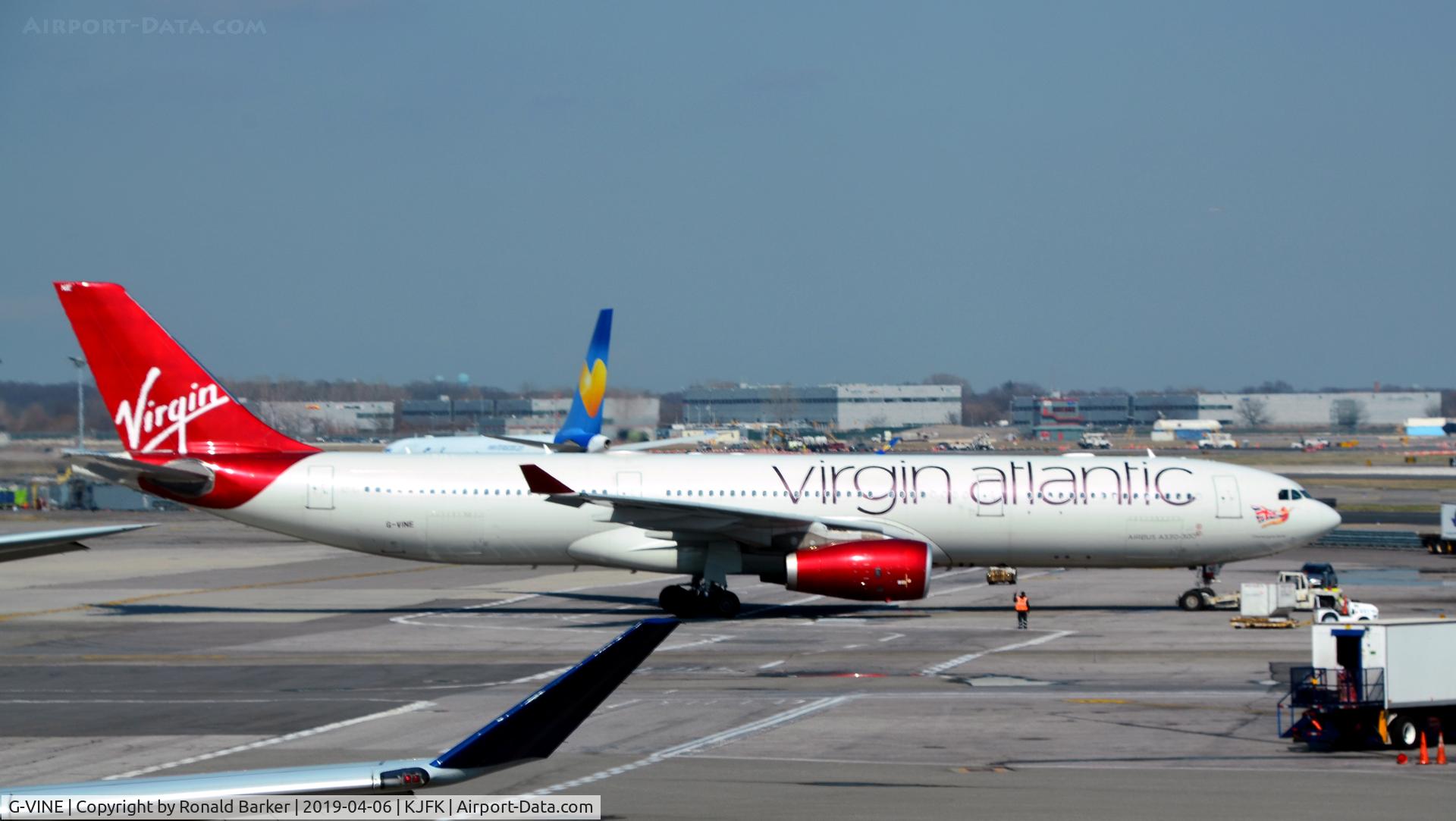 G-VINE, 2011 Airbus A330-343X C/N 1231, Towed JFK  Champagne Belle