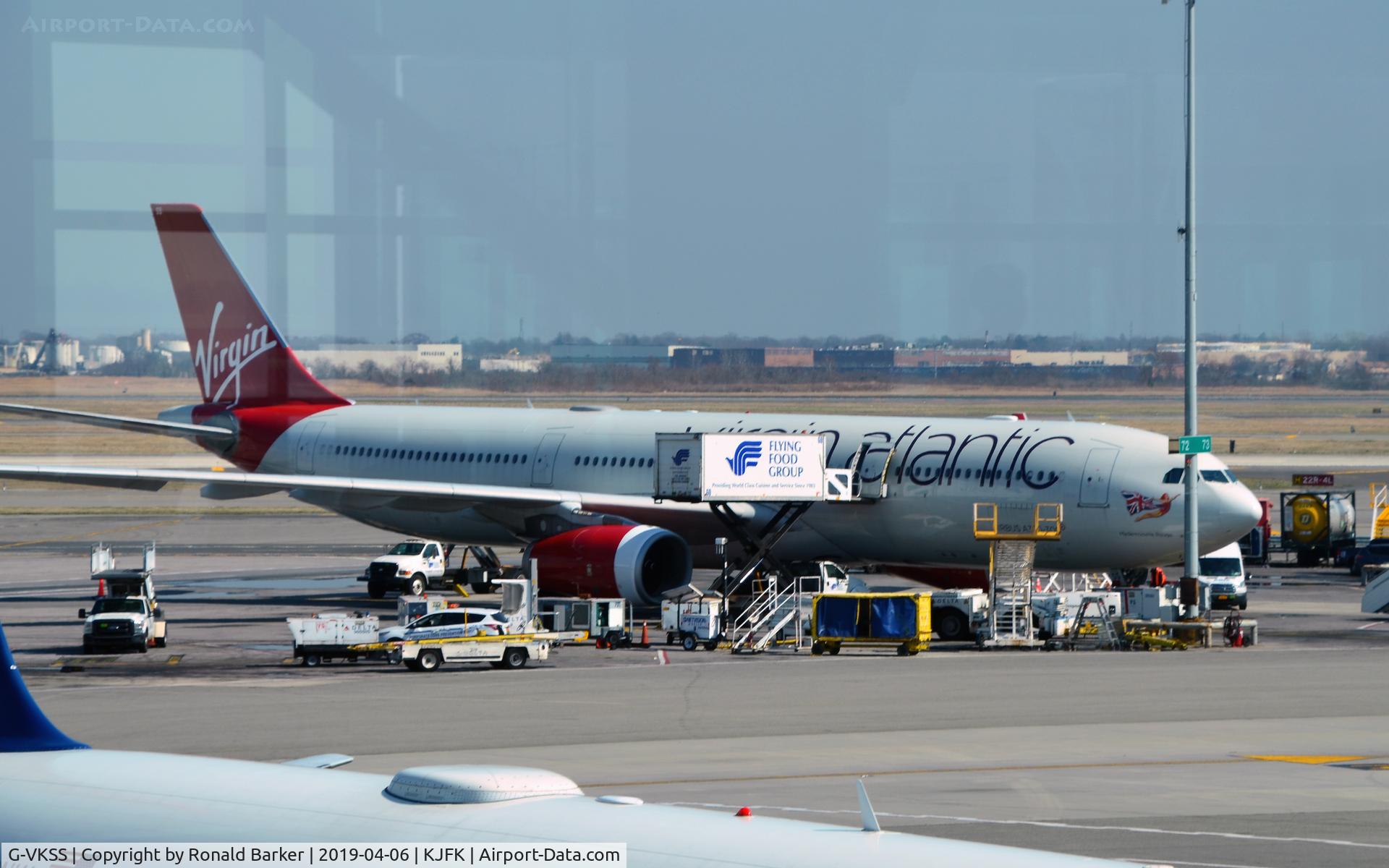 G-VKSS, 2010 Airbus A330-343X C/N 1201, Service area JFK  Mademoiselle Rouge