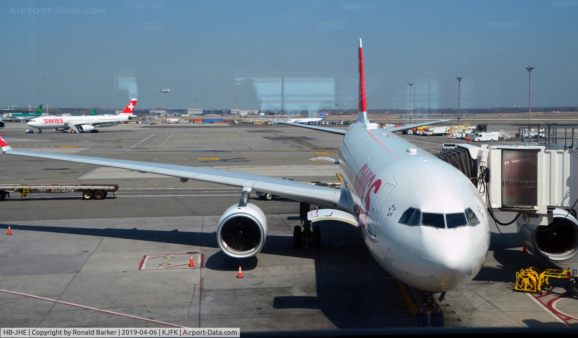HB-JHE, 2009 Airbus A330-343 C/N 1084, At the gate JFK