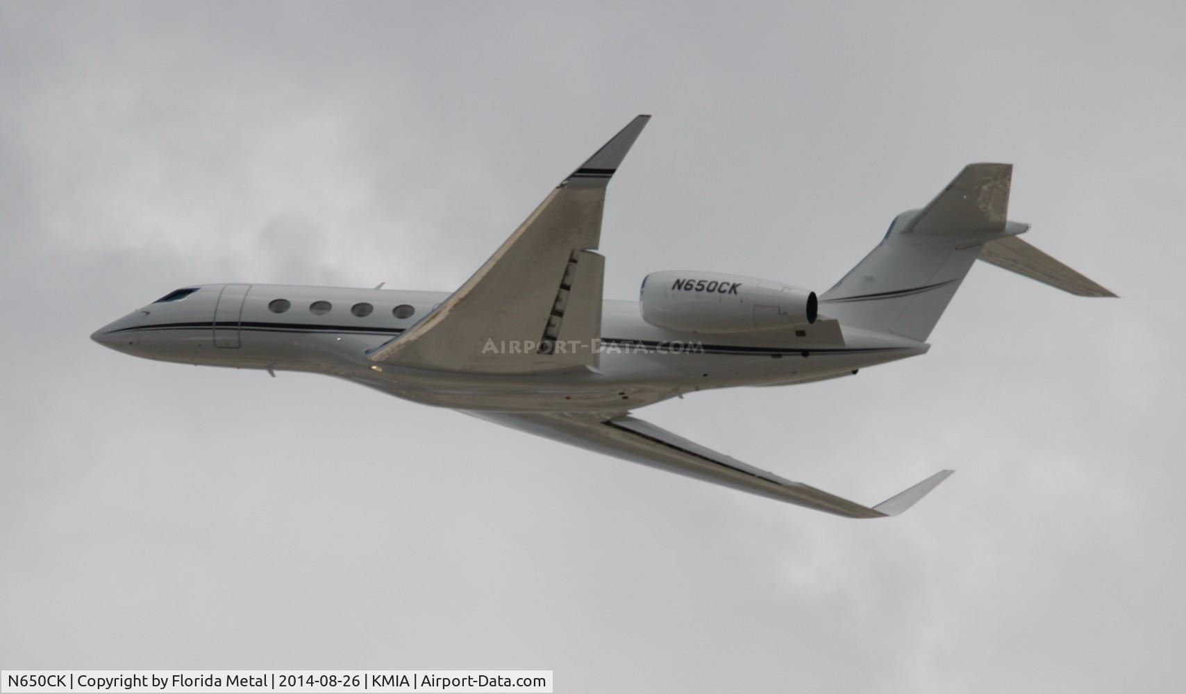 N650CK, 2013 Gulfstream G-VI (G650ER) C/N 6041, MIA 2014