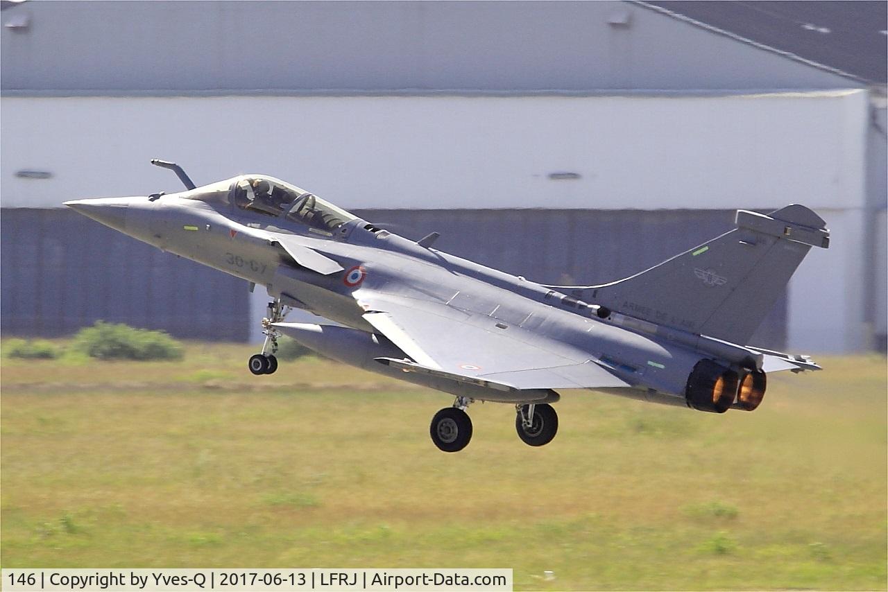 146, Dassault Rafale C C/N 146, Dassault Rafale C, Take off rwy 08, Landivisiau Naval Air Base (LFRJ) Tiger Meet 2017