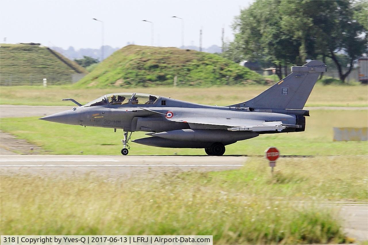 318, Dassault Rafale B C/N 318, Dassault Rafale B, Take off rwy 08, Landivisiau naval air base (LFRJ) Tiger Meet 2017