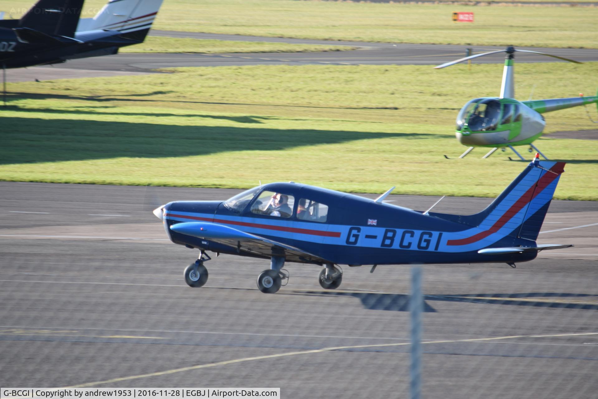 G-BCGI, 1974 Piper PA-28-140 Cherokee Cruiser C/N 28-7425283, G-BCGI at Gloucestershire Airport.