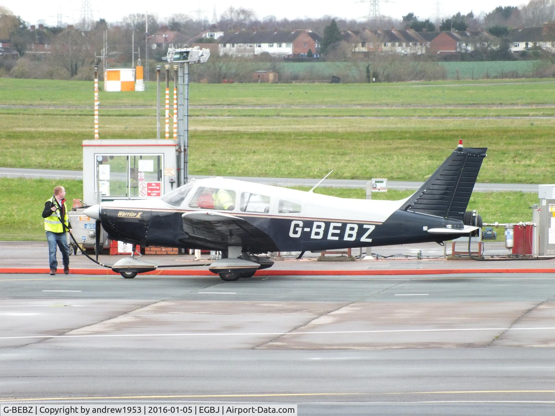 G-BEBZ, 1976 Piper PA-28-151 Cherokee Warrior C/N 28-7615328, G-BEBZ at Gloucestershire Airport.