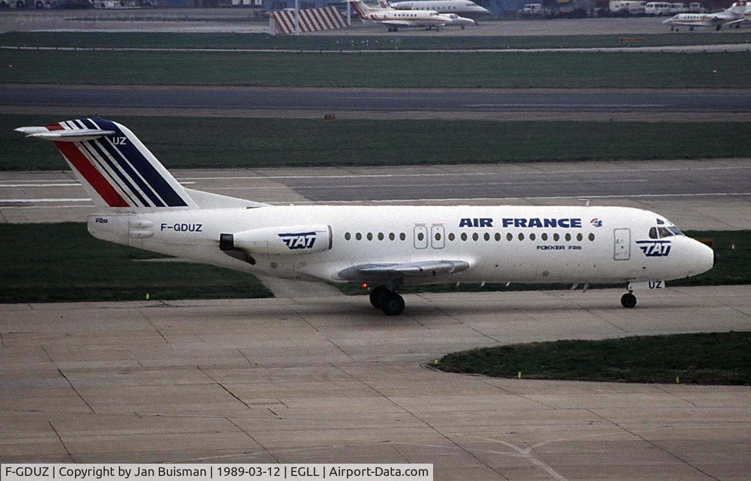 F-GDUZ, 1979 Fokker F-28-4000 Fellowship C/N 11144, Air France- TAT, preserved diving school Kish Island