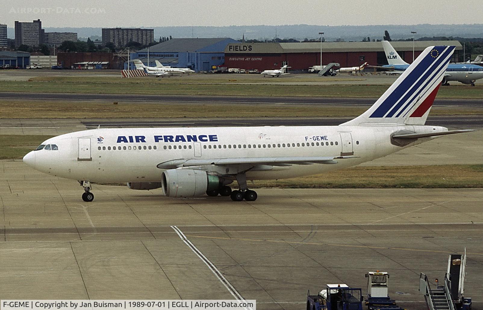 F-GEME, 1985 Airbus A310-203 C/N 369, Air France