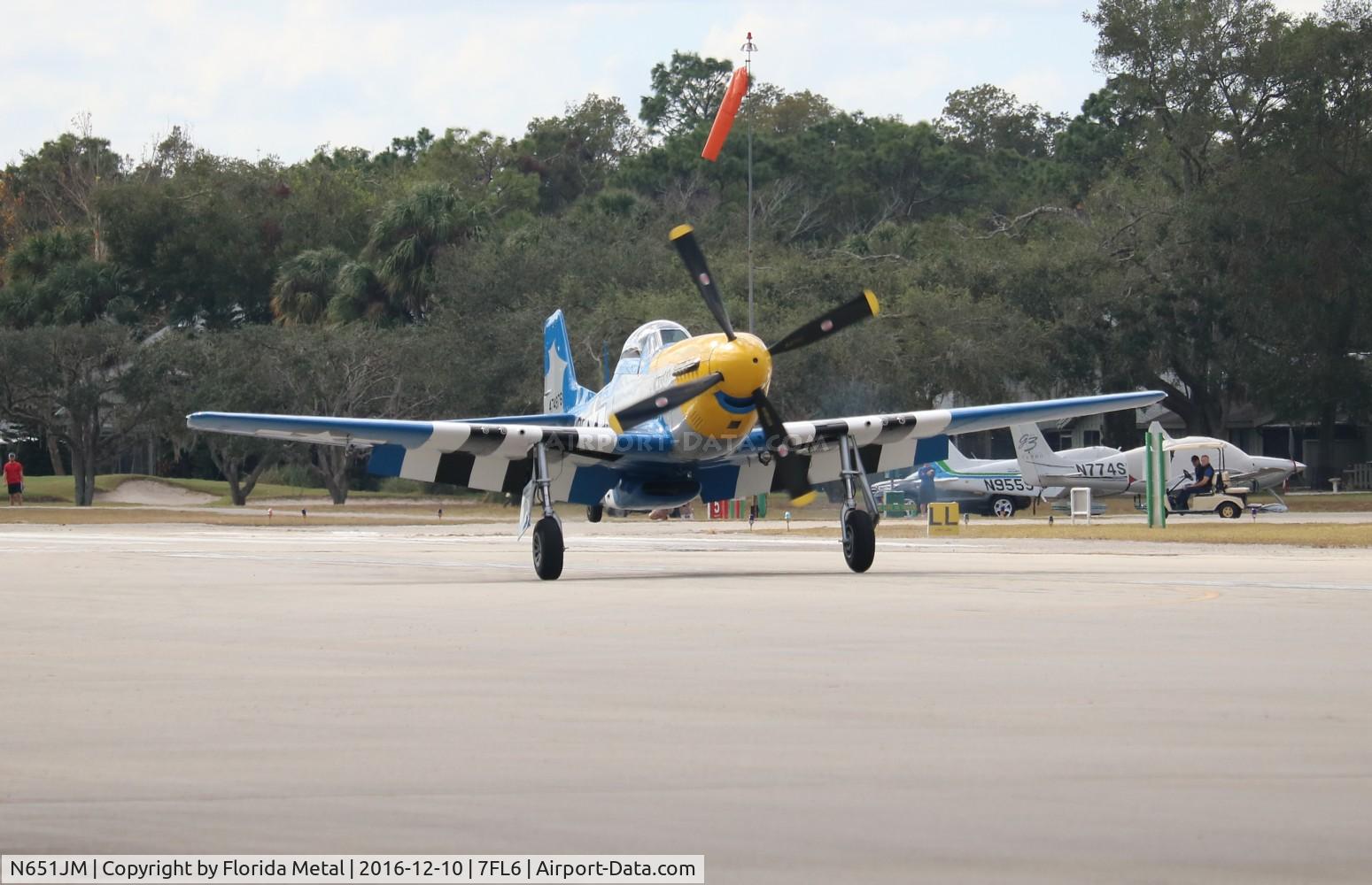 N651JM, 1944 North American/aero Classics P-51D C/N 44-74976, Spruce Creek 2016
