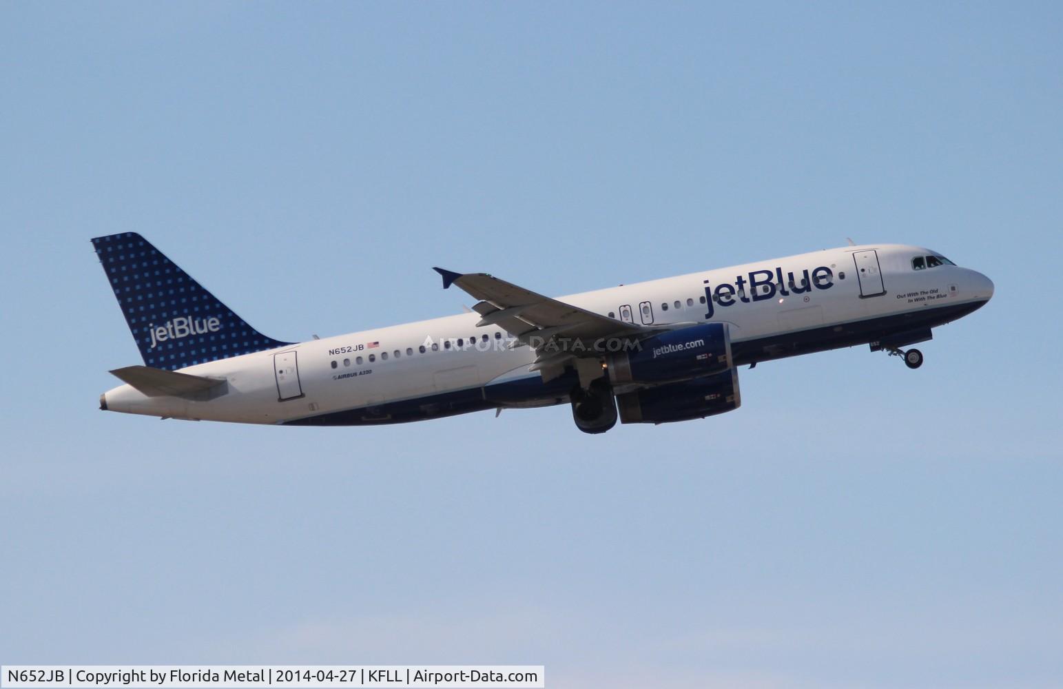 N652JB, 2007 Airbus A320-232 C/N 3029, FLL 2014