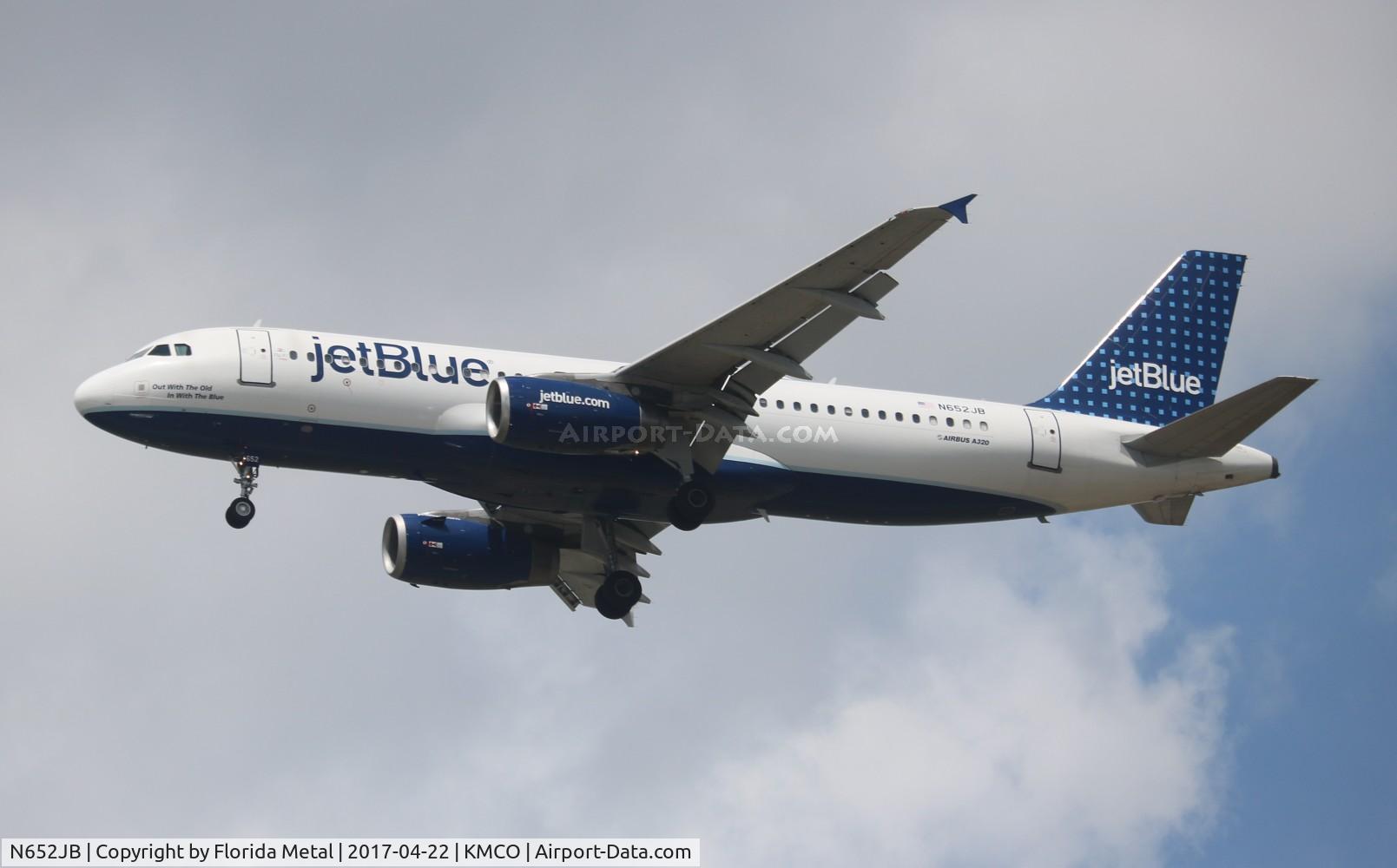 N652JB, 2007 Airbus A320-232 C/N 3029, MCO 2017