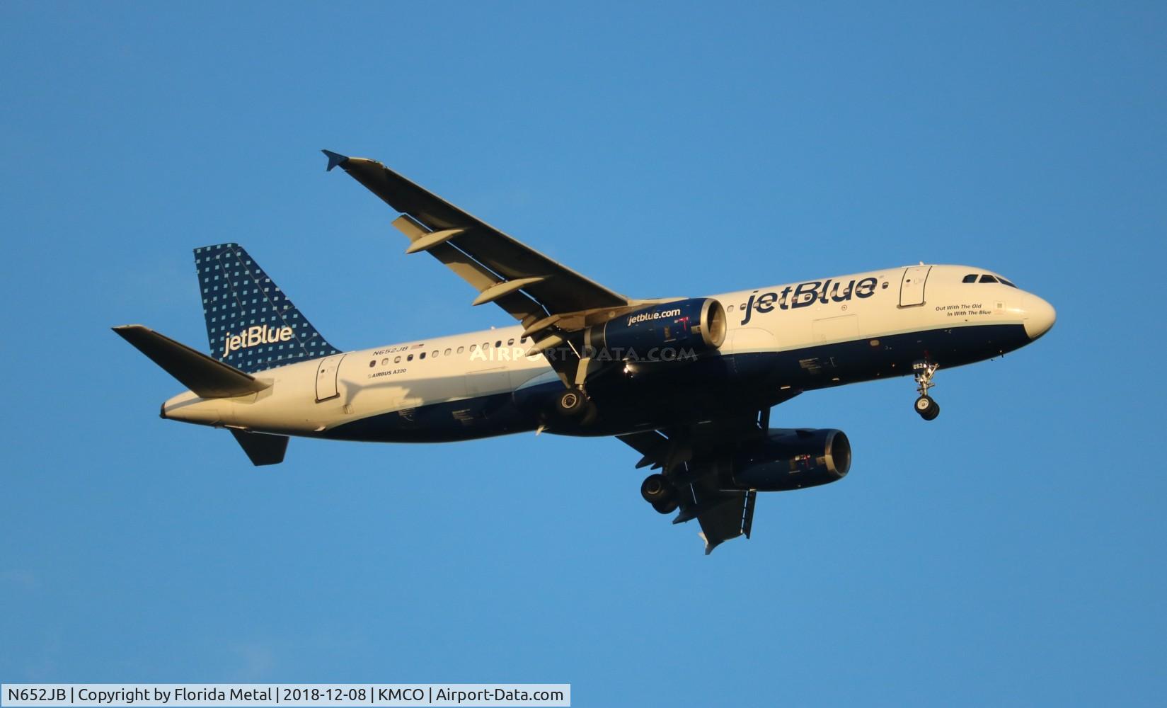 N652JB, 2007 Airbus A320-232 C/N 3029, MCO 2018