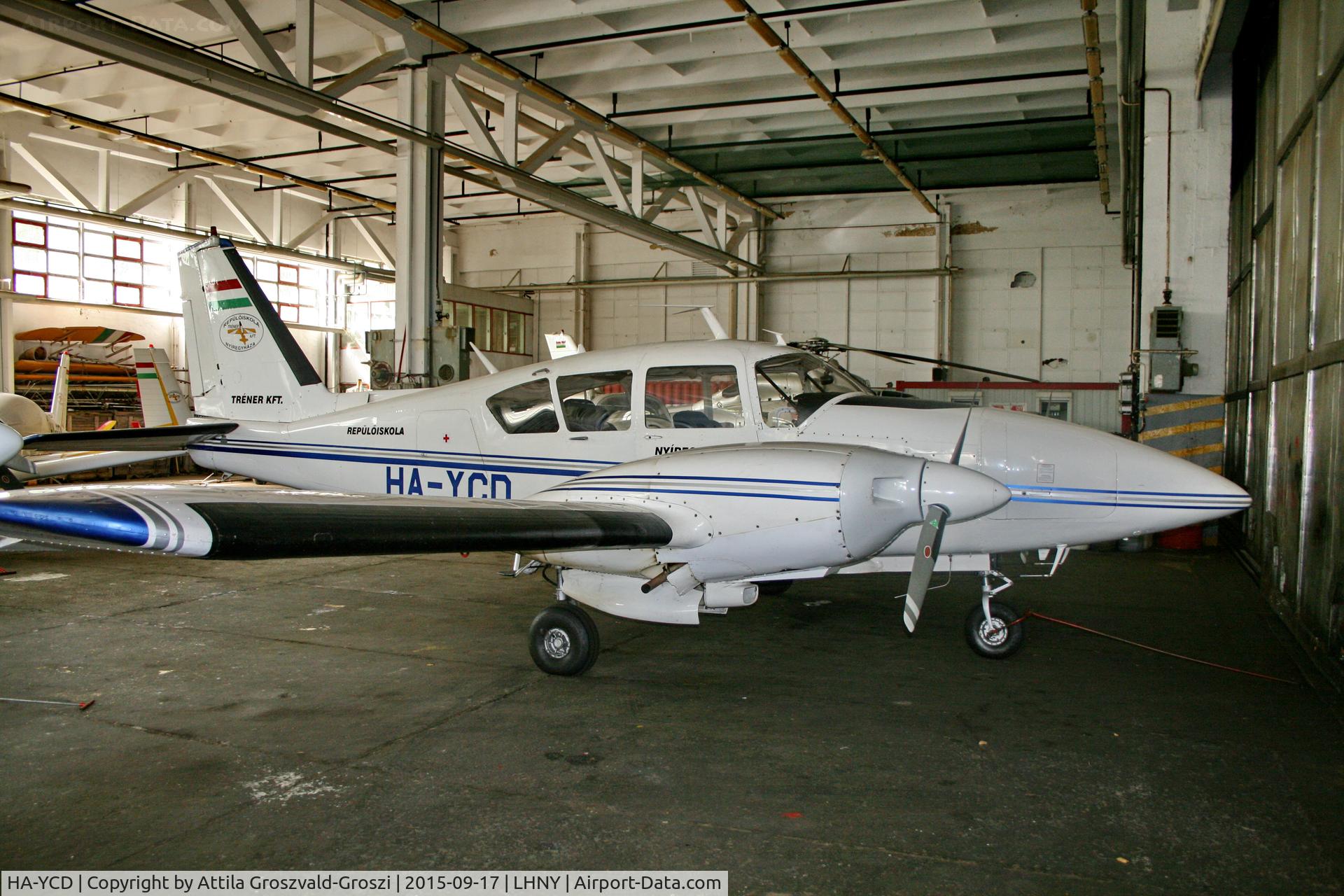 HA-YCD, 1971 Piper PA-23-250 Aztec E C/N 27-4700, LHNY - Nyíregyháza Airport, Hungary