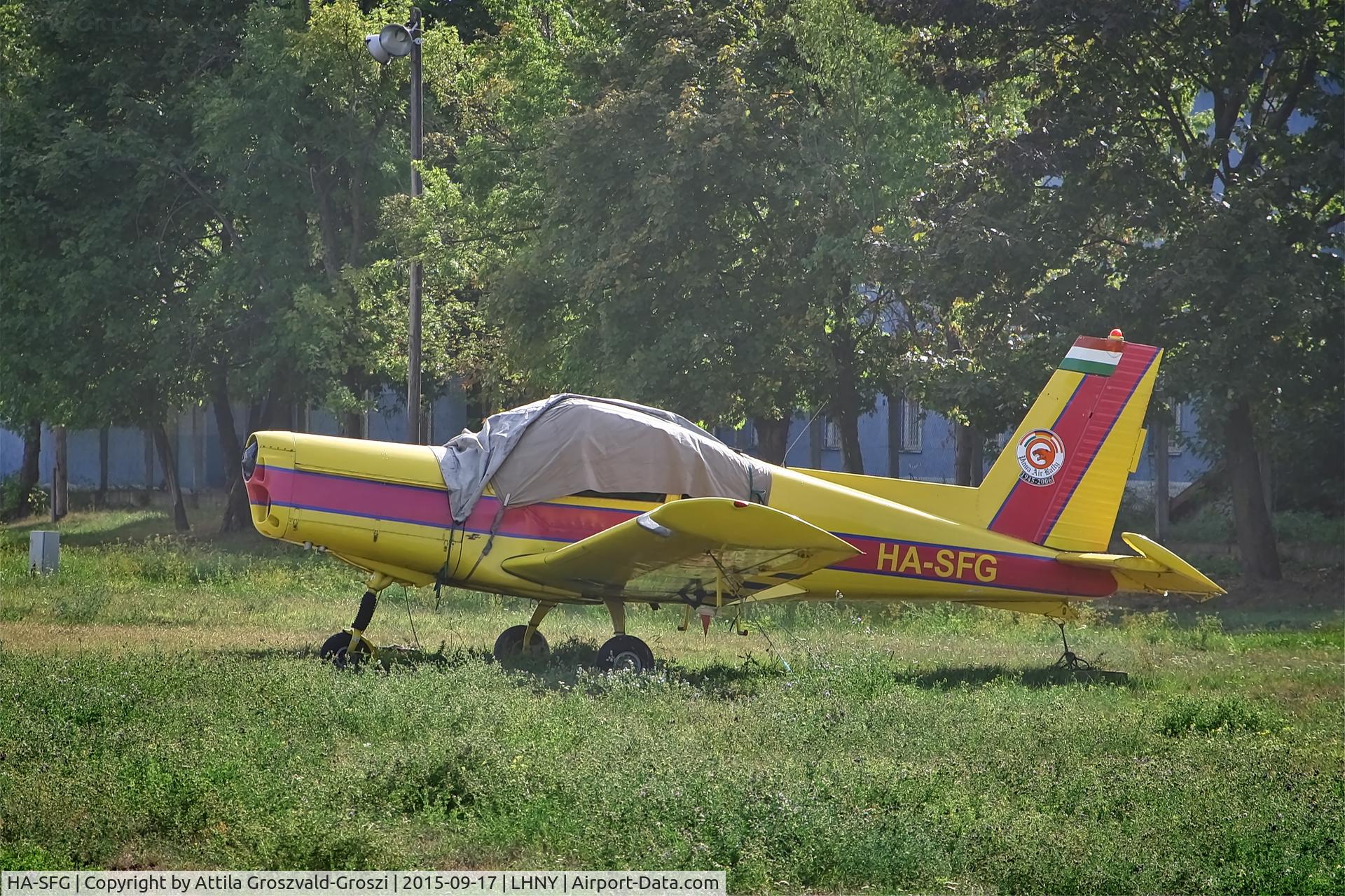 HA-SFG, 1979 Zlin Z-42M C/N 0180/06, LHNY - Nyíregyháza Airport, Hungary