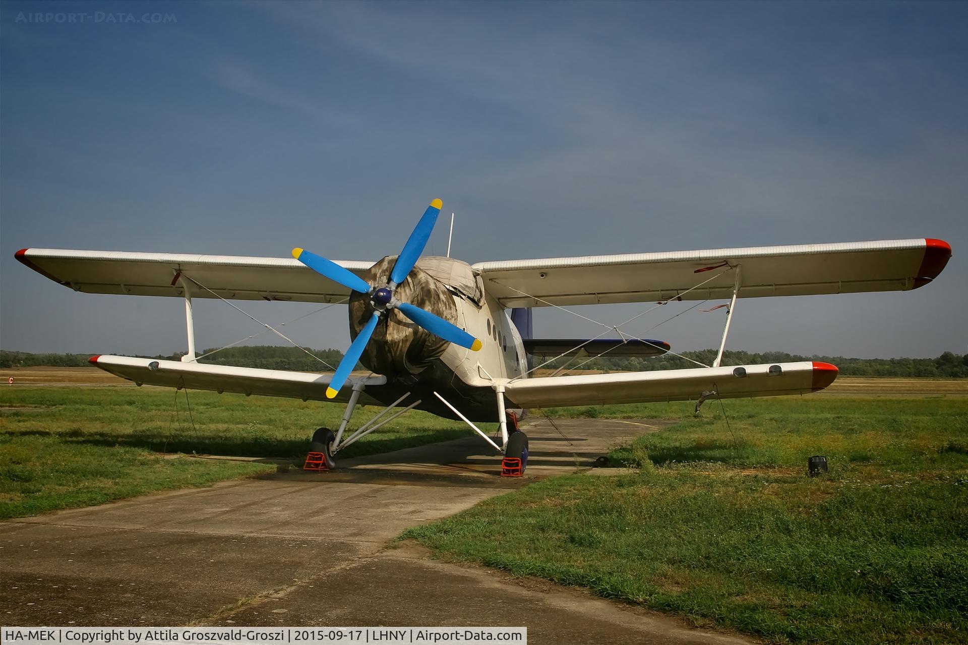 HA-MEK, 1980 Antonov An-2 C/N 1G190-20, LHNY - Nyíregyháza Airport, Hungary