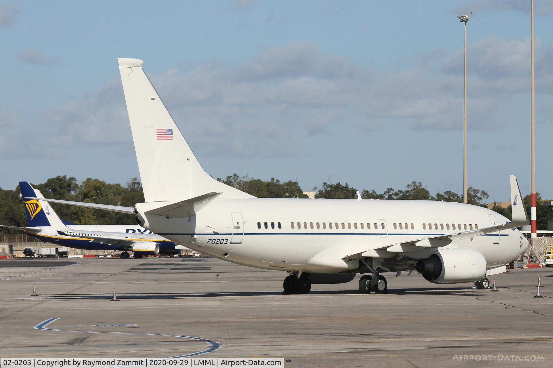 02-0203, 2002 Boeing C-40C Clipper (737-7BC BBJ) C/N 33434, Boeing C-40C Clipper 02-0203 United States Air Force