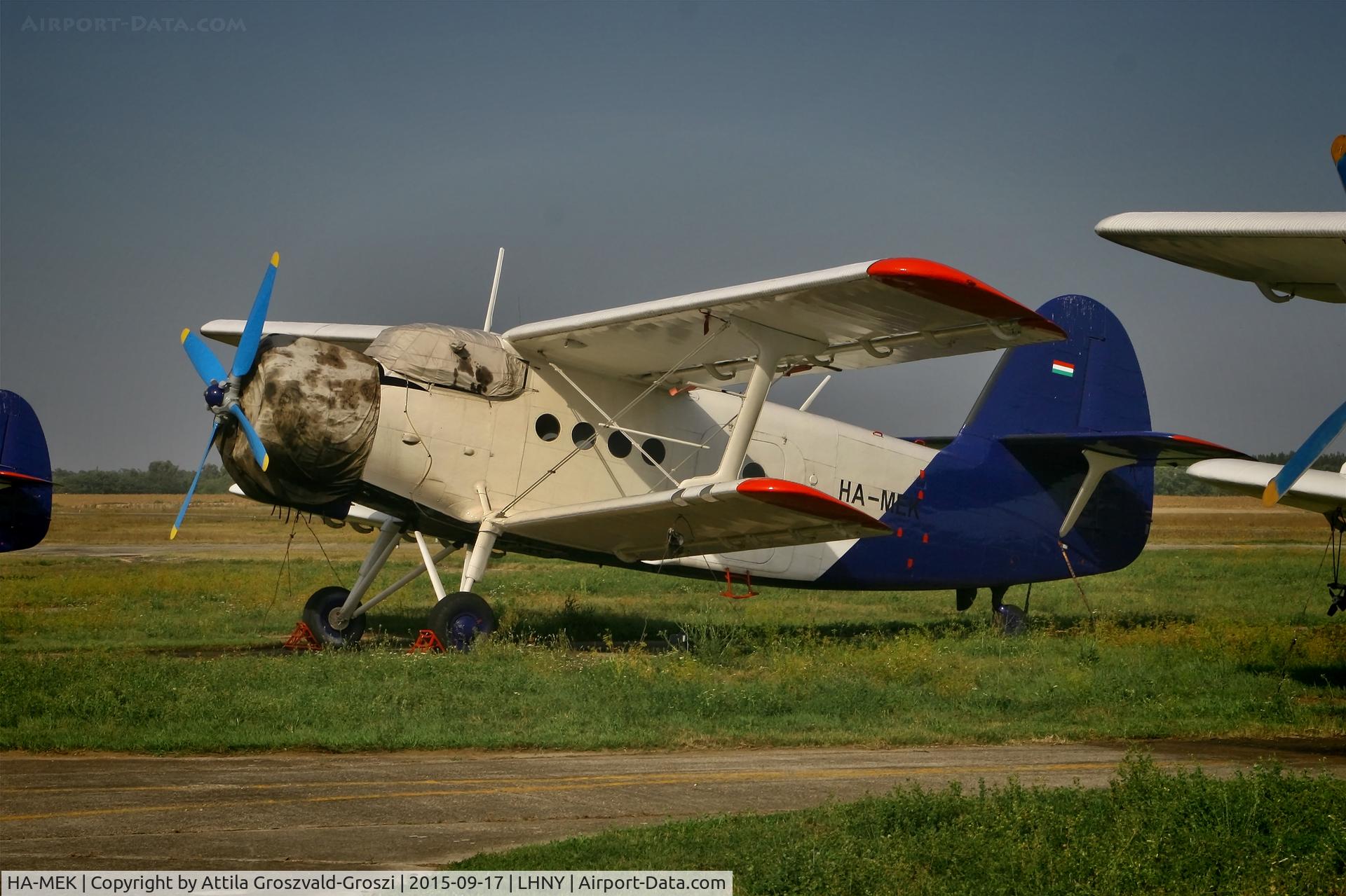 HA-MEK, 1980 Antonov An-2 C/N 1G190-20, LHNY - Nyíregyháza Airport, Hungary