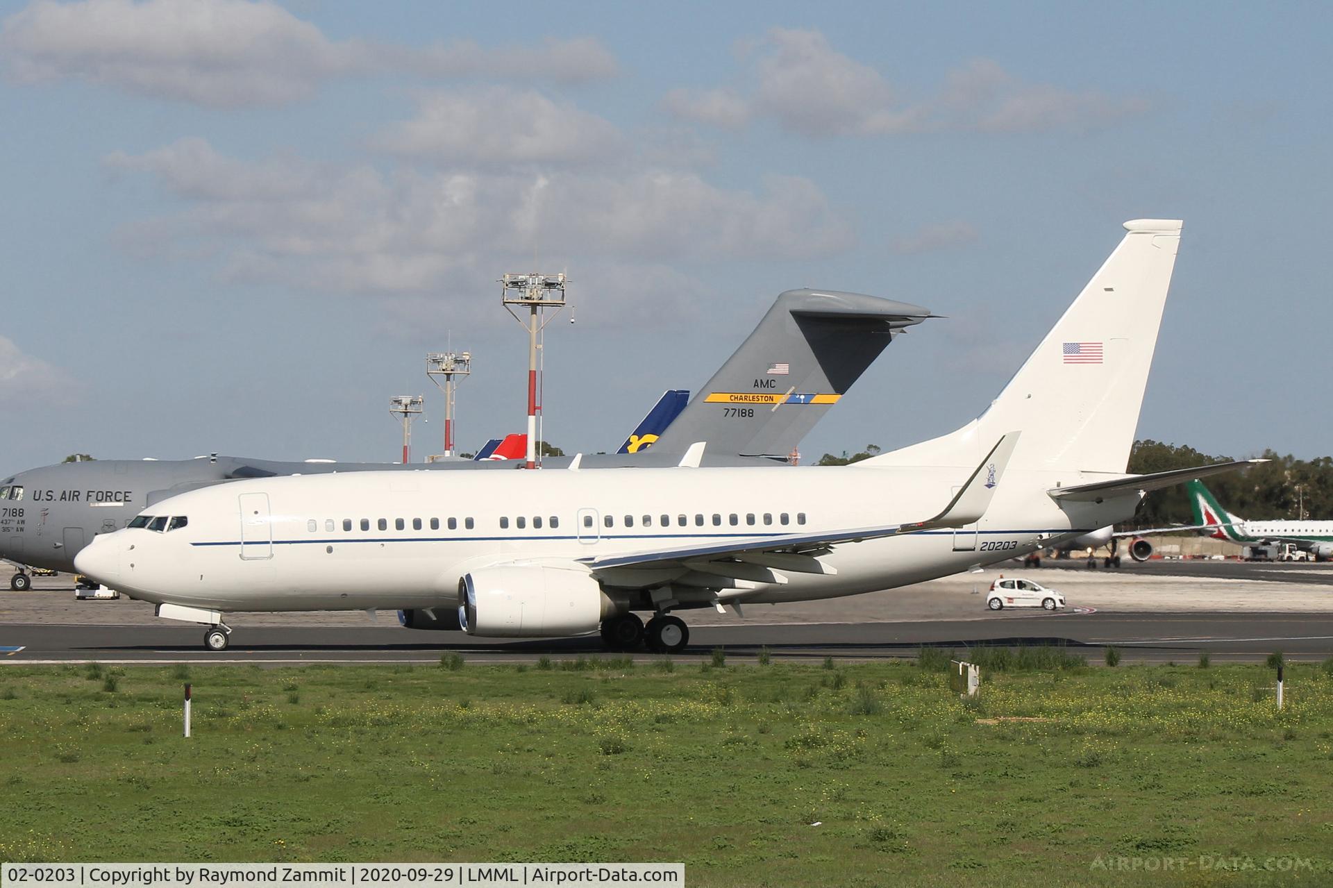 02-0203, 2002 Boeing C-40C Clipper (737-7BC BBJ) C/N 33434, Boeing C-40C Clipper 02-0203 United States Air Force