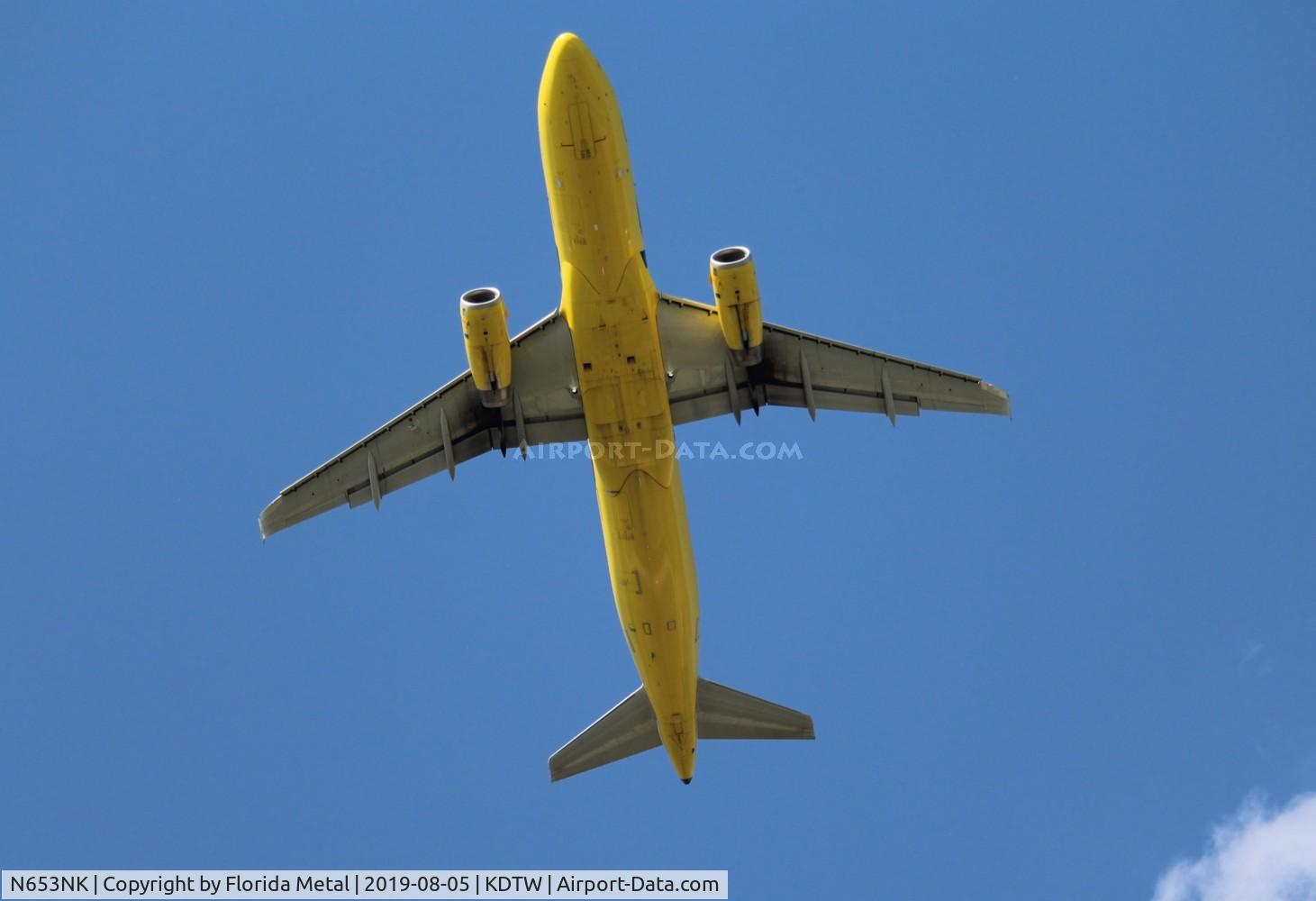 N653NK, 2018 Airbus A320-232 C/N 8012, DTW 2019