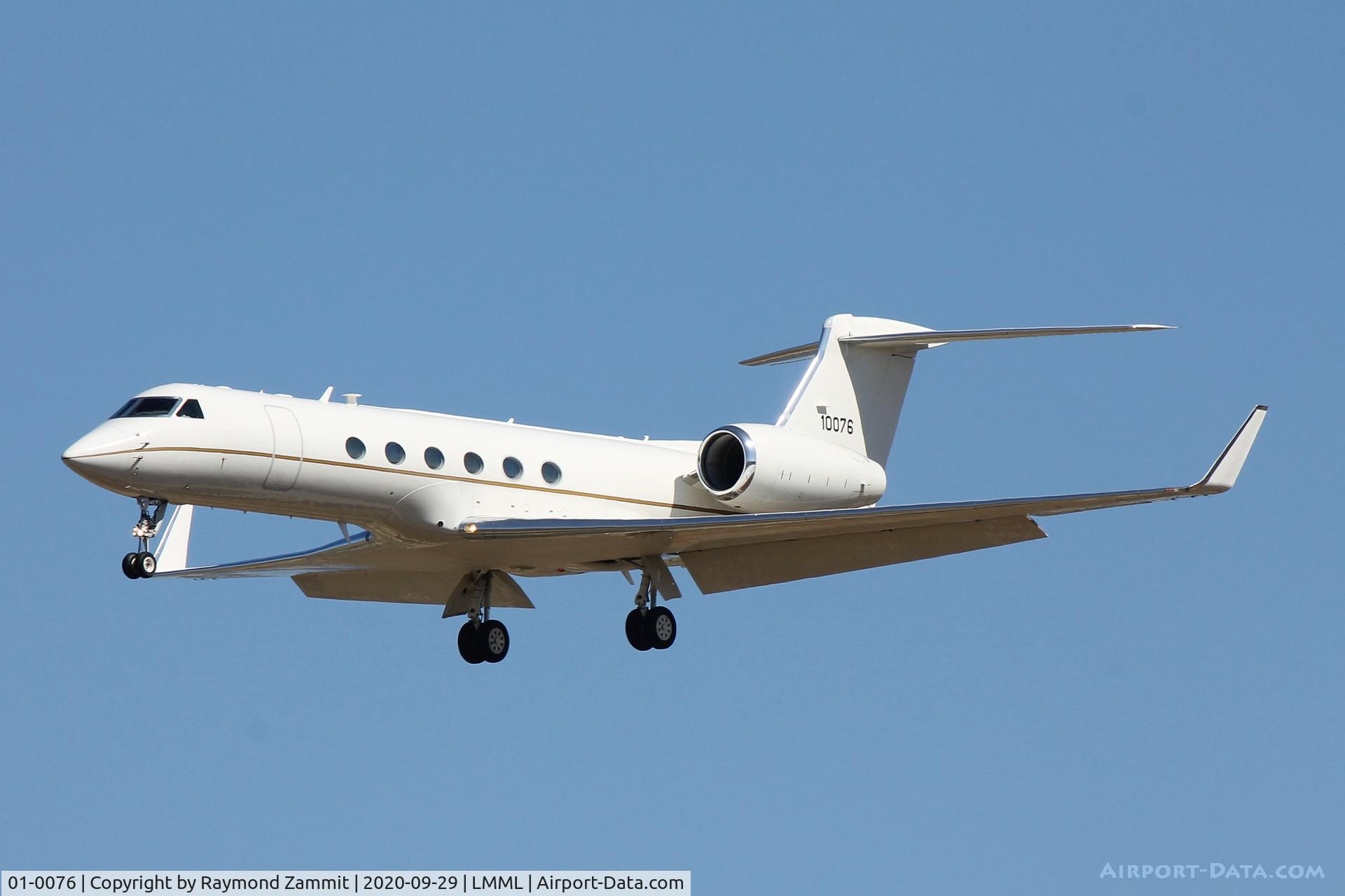 01-0076, 2001 Gulfstream Aerospace C-37A (G-V) C/N 645, Gulfstream C-37A 01-0076 United States Air Force