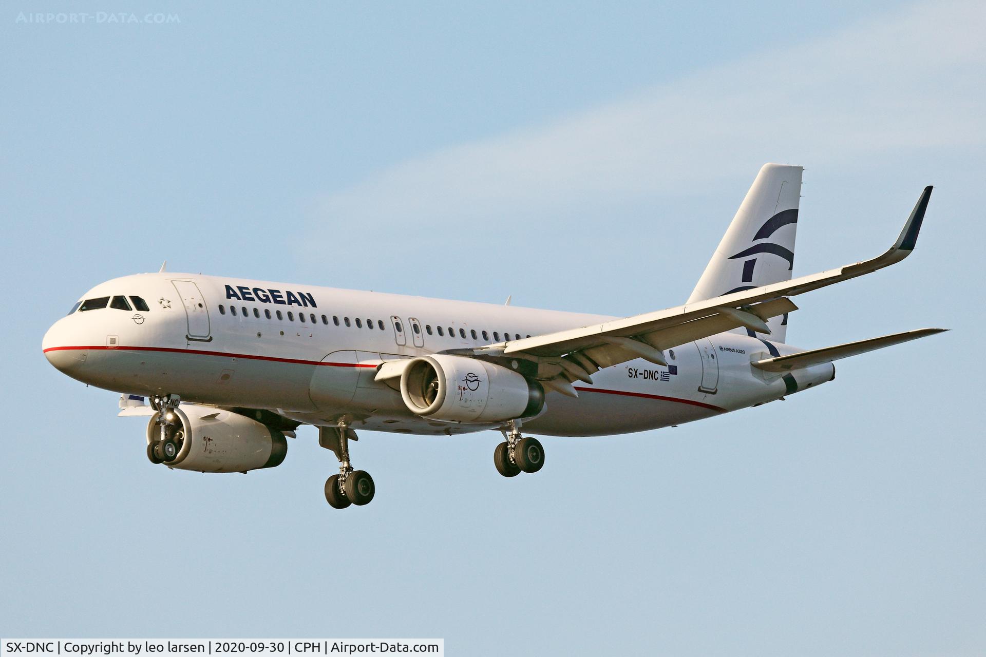 SX-DNC, 2016 Airbus A320-232 C/N 6961, Copenhagen 30.9.2020