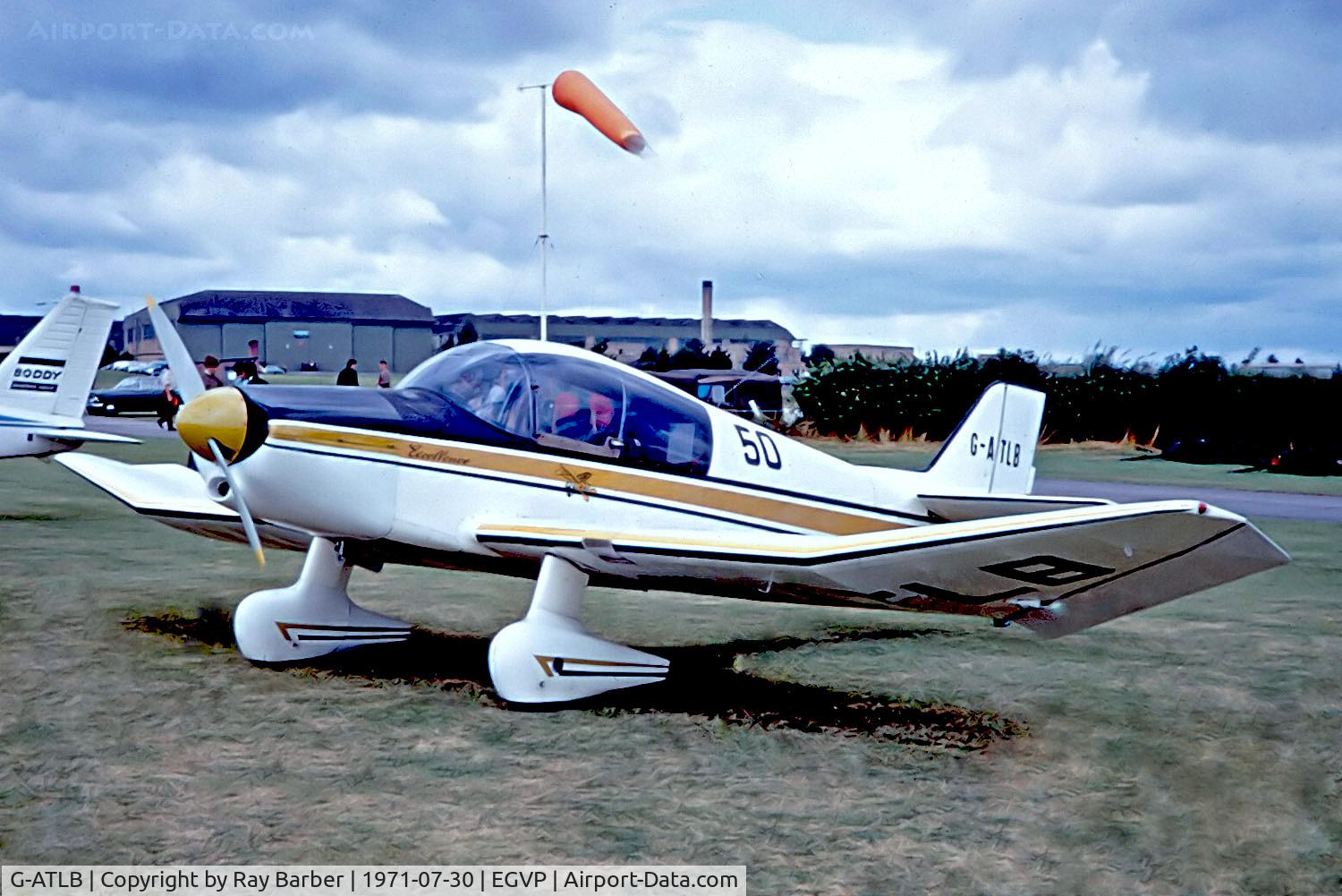 G-ATLB, 1959 Jodel DR-1050M Excellence C/N 78, G-ATLB   SAN Jodel DR.1050M Excellence [78] AAC Middle Wallop~ G 30/07/1971