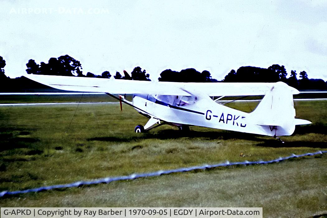 G-APKD, 1957 Auster J-1N Alpha C/N 3384, G-APKD   Auster J/1N Alpha [3384] RNAS Yeovilton~G 05/09/1970