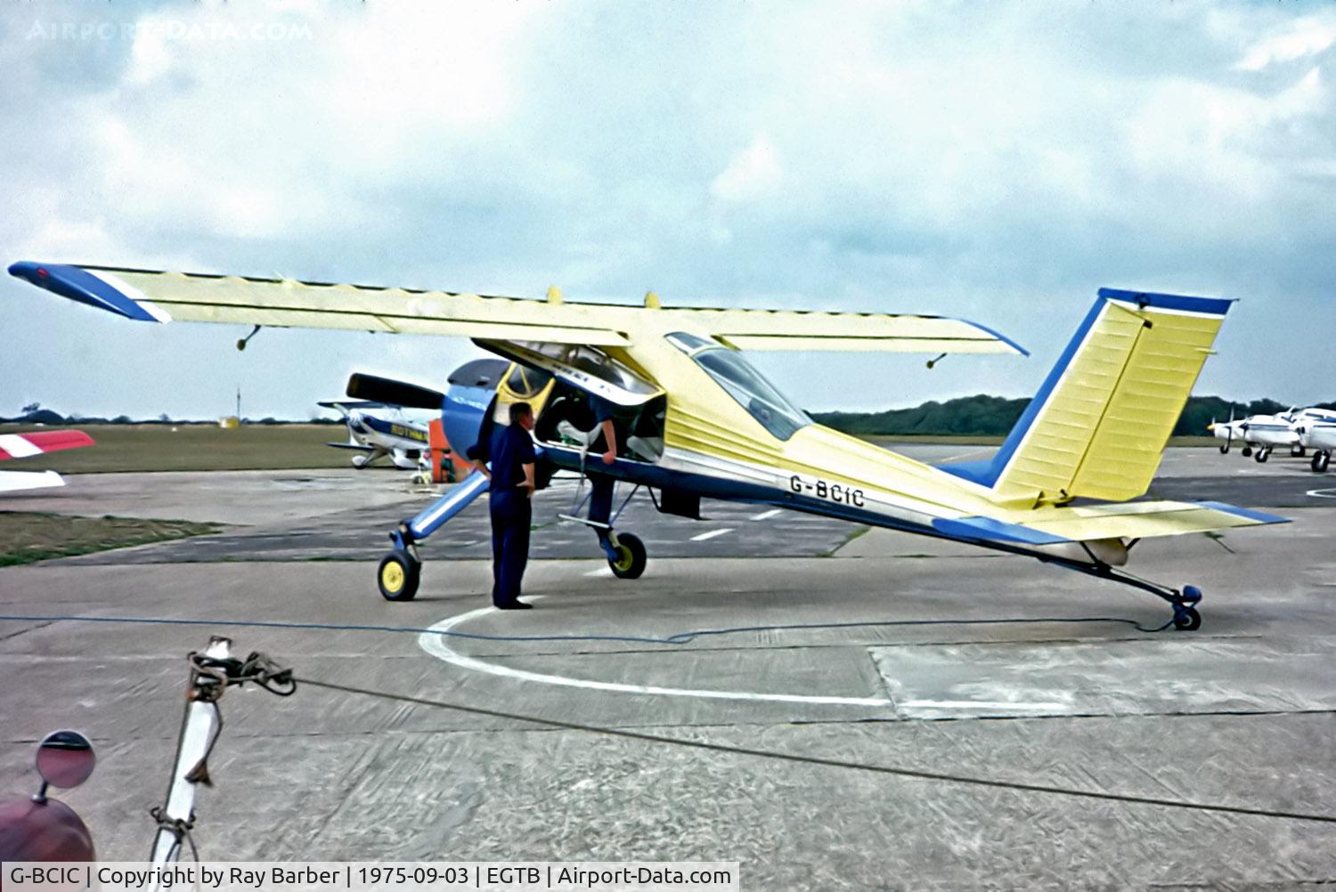 G-BCIC, 1974 PZL-Okecie PZL-104 Wilga 35A C/N 74210, G-BCIC   PZL-Okecie 104 Wilga 35A [74210] Booker~G 03/09/1975