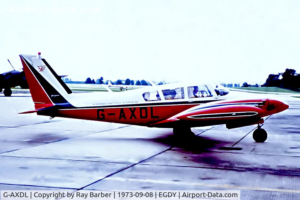 G-AXDL, 1969 Piper PA-30-160 C Twin Comanche C/N 30-1856, G-AXDL   Piper PA-30 Twin Comanche B [30-1856] (Northern Executive Aviation) RNAS Yeovilton~G 08/09/1973