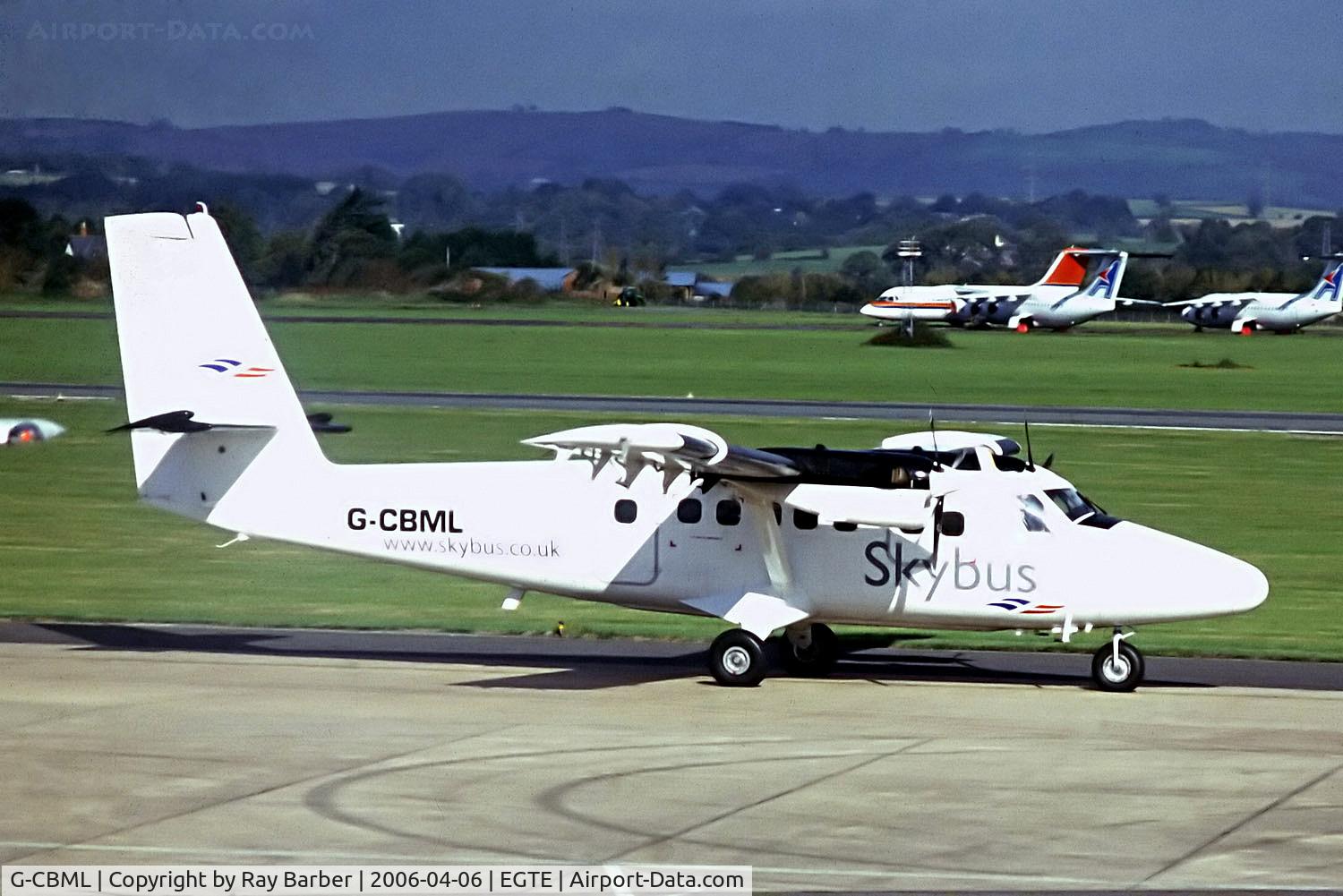 G-CBML, 1980 De Havilland Canada DHC-6-310 Twin Otter C/N 695, G-CBML   De Havilland Canada DHC-6-300 Twin Otter [695] (Isles of Scilly Skybus) Exeter~G @ 06/04/2006