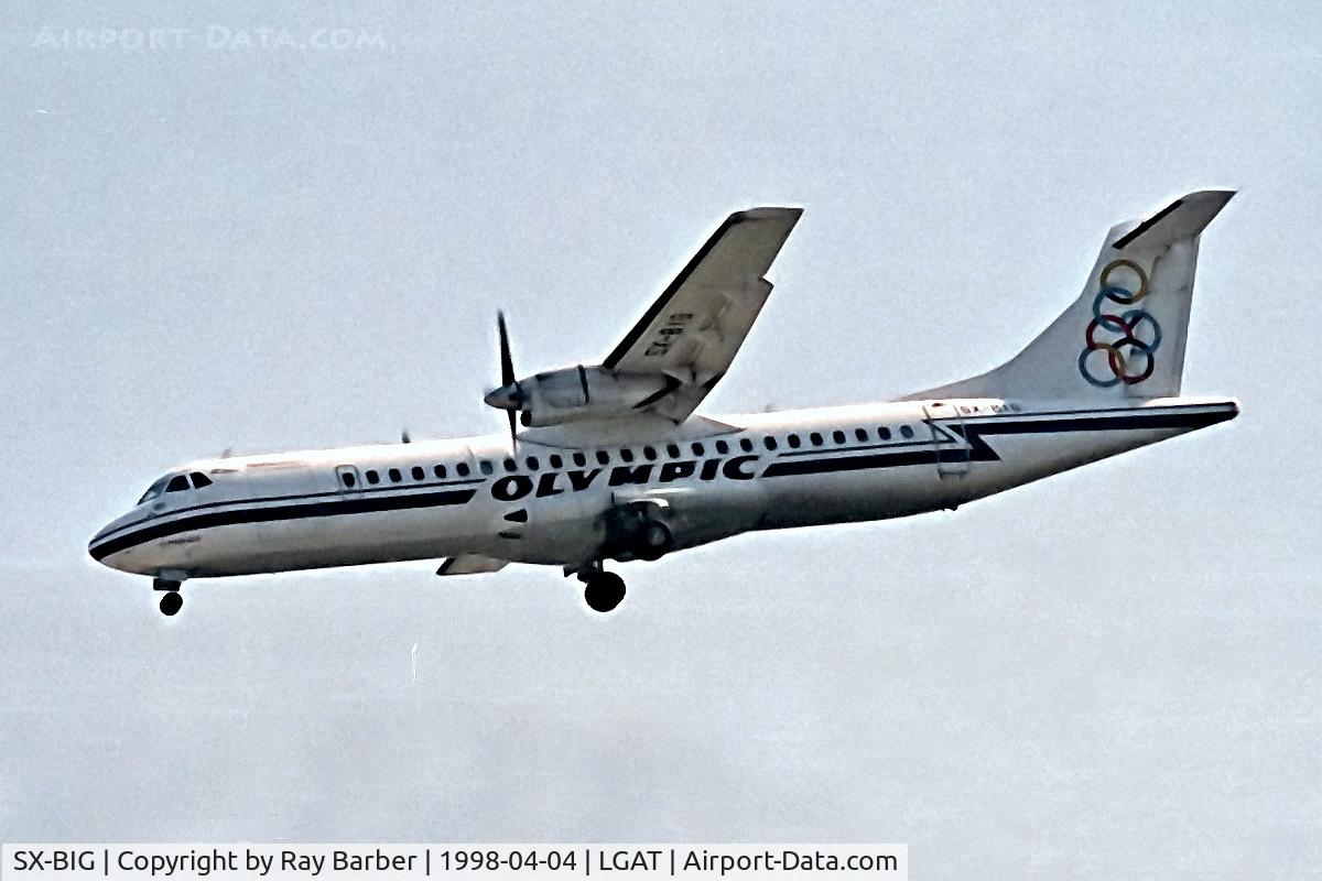 SX-BIG, 1992 ATR 72-202 C/N 290, SX-BIG   Aerospatiale ATR-72-202 [290] (Olympic Aviation) Athens-Hellinikon~SX 04/04/1998