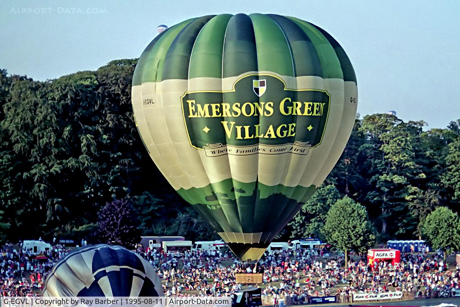 G-EGVL, 1994 Cameron Balloons A-250 C/N 3303, G-EGVL   Cameron A-250 HAFB [3303] Ashton Court Bristol~G 11/08/1995