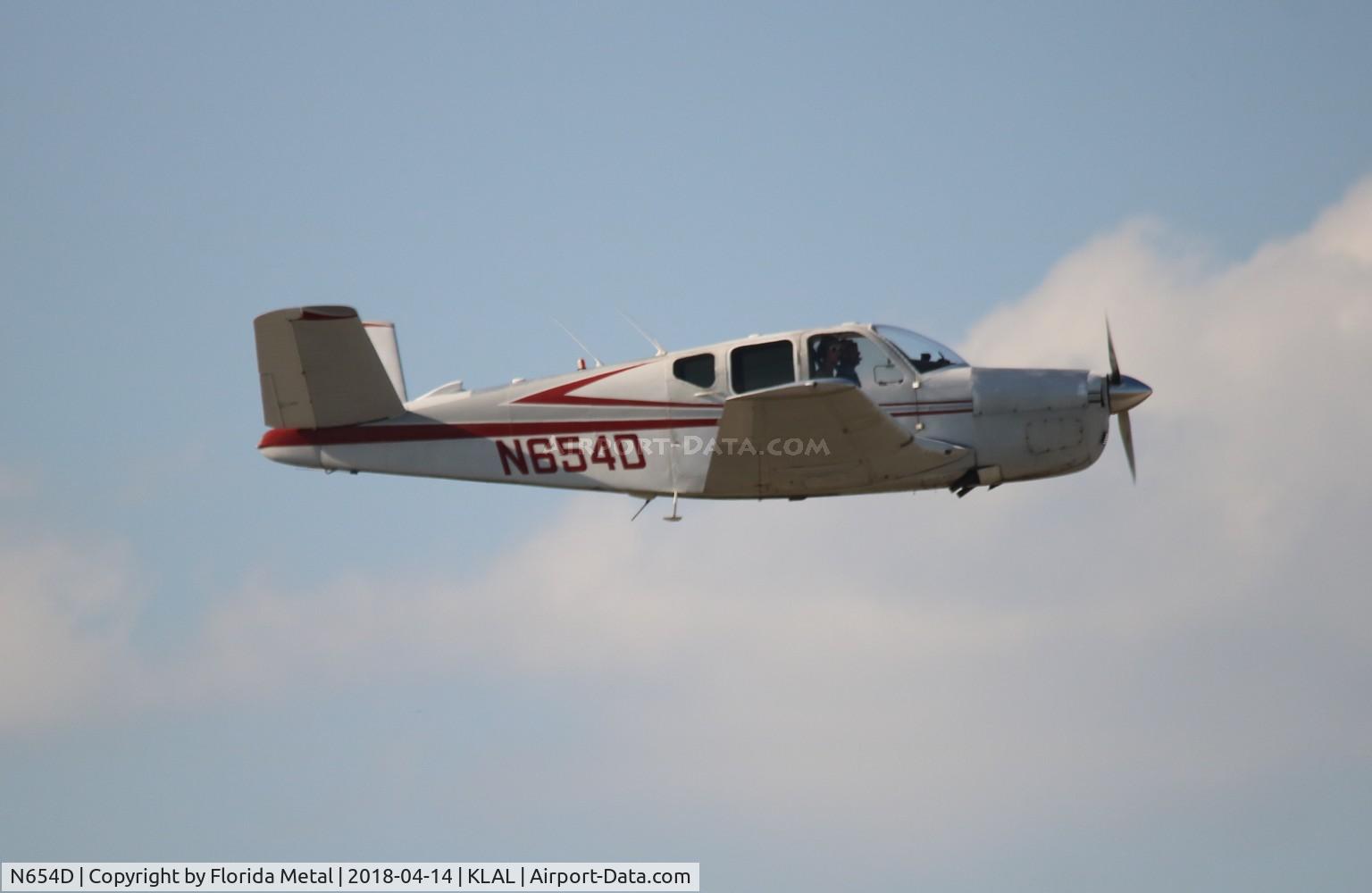 N654D, 1951 Beech C35 Bonanza C/N D-2921, SNF 2018