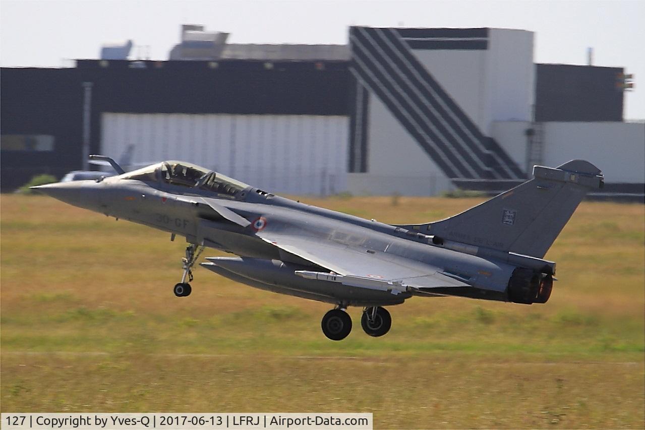 127, Dassault Rafale C C/N 127, Dassault Rafale C, Take off rwy 08, Landivisiau Naval Air Base (LFRJ) Tiger Meet 2017