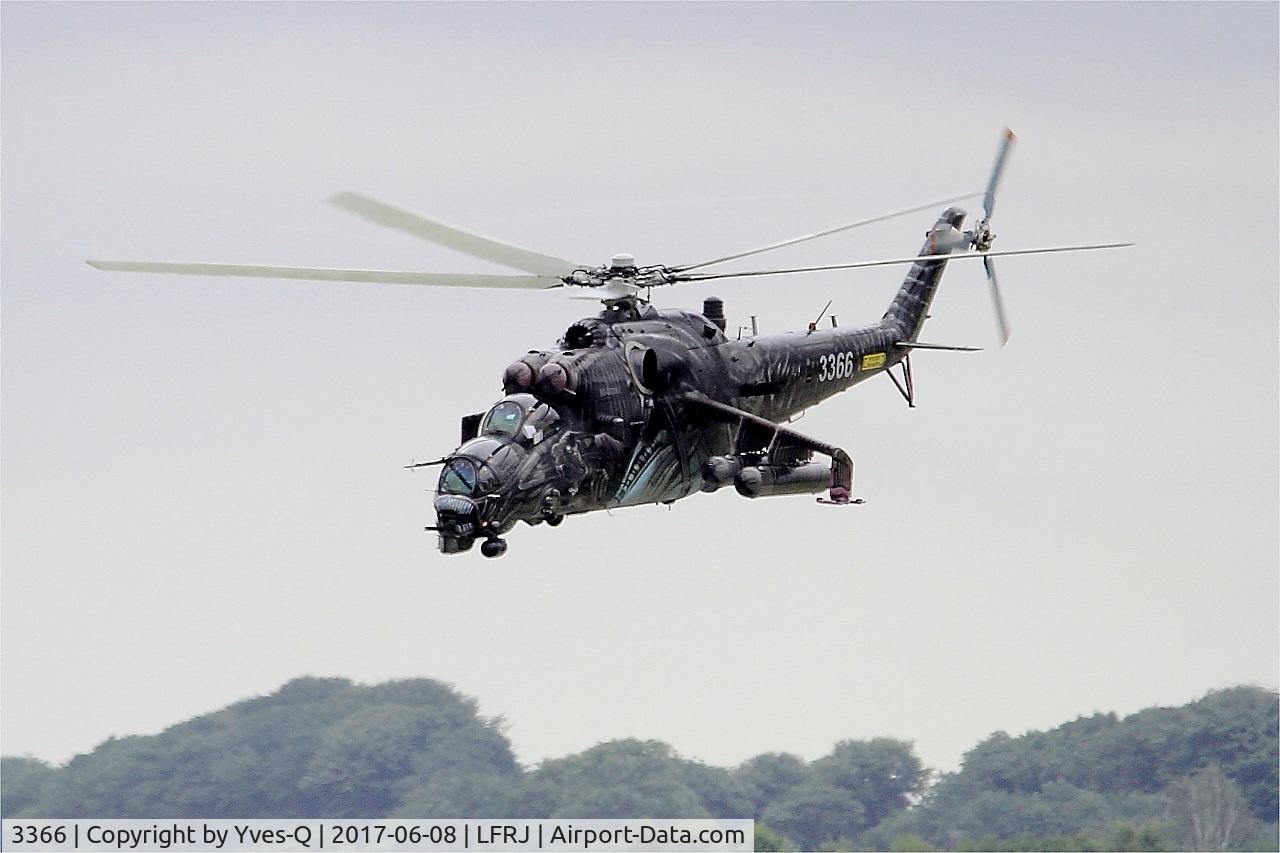 3366, Mil Mi-35 Hind E C/N 203366, Mil Mi-35 Hind E, Short approach rwy 26, Landivisiau Naval Air Base (LFRJ) Tiger Meet 2017