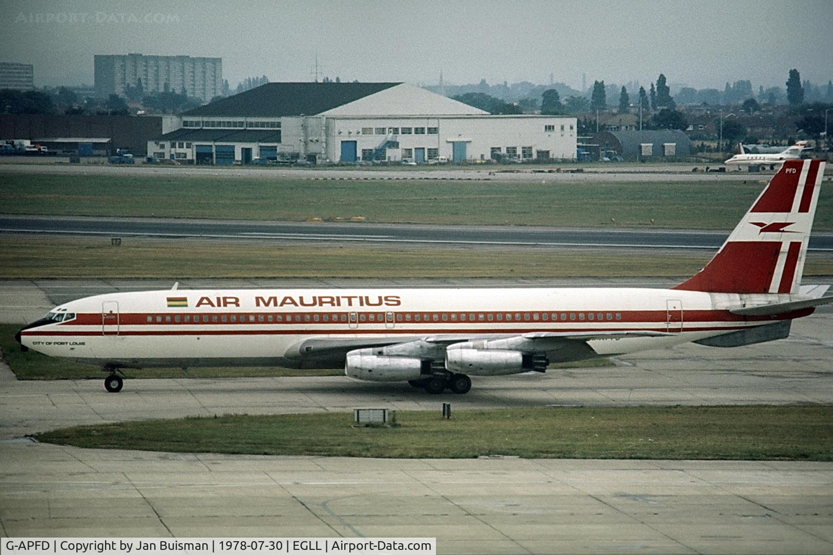 G-APFD, 1960 Boeing 707-436 C/N 17705, Air Mauritius