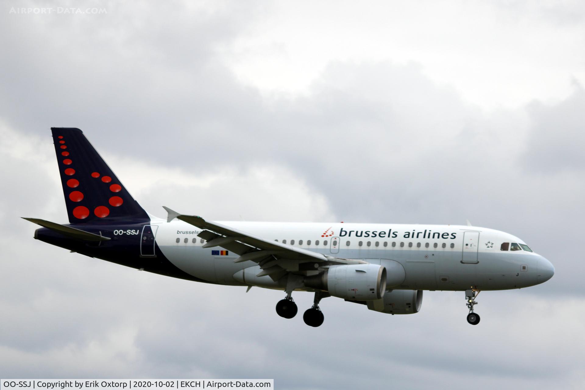 OO-SSJ, 2002 Airbus A319-111 C/N 1759, OO-SSJ landing rw 04R