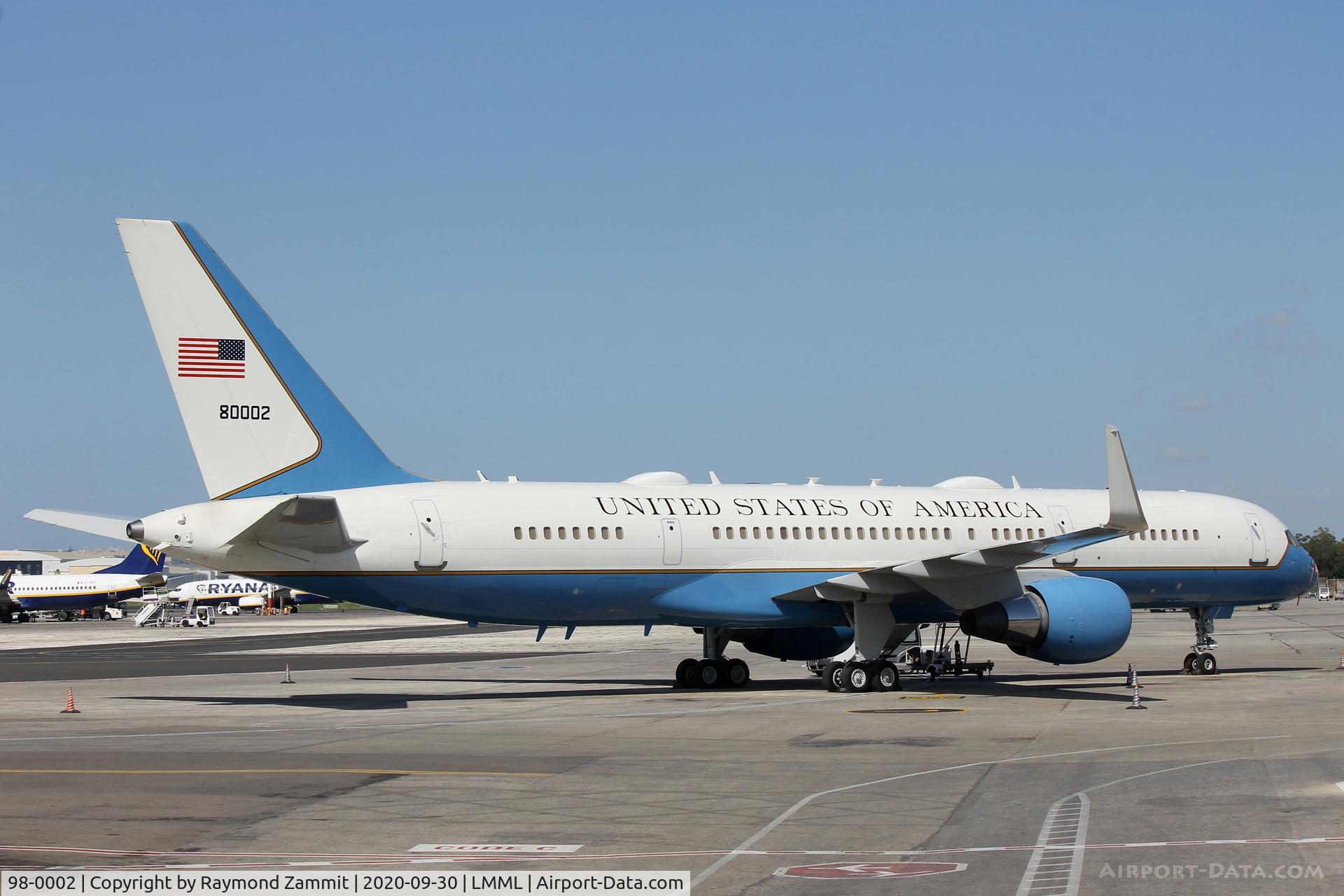 98-0002, 1998 Boeing C-32A (757-200) C/N 29026, Boeing C-32A 98-0002 United States Air Force