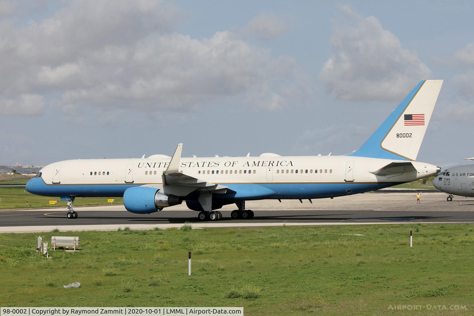 98-0002, 1998 Boeing C-32A (757-200) C/N 29026, Boeing C-32A 98-0002 United States Air Force