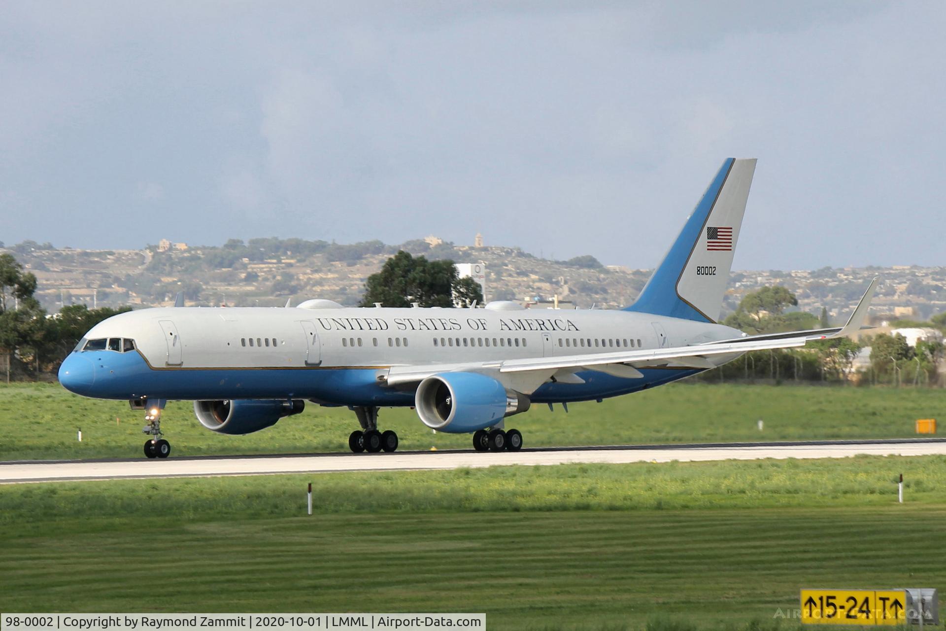 98-0002, 1998 Boeing C-32A (757-200) C/N 29026, Boeing C-32A 98-0002 United States Air Force