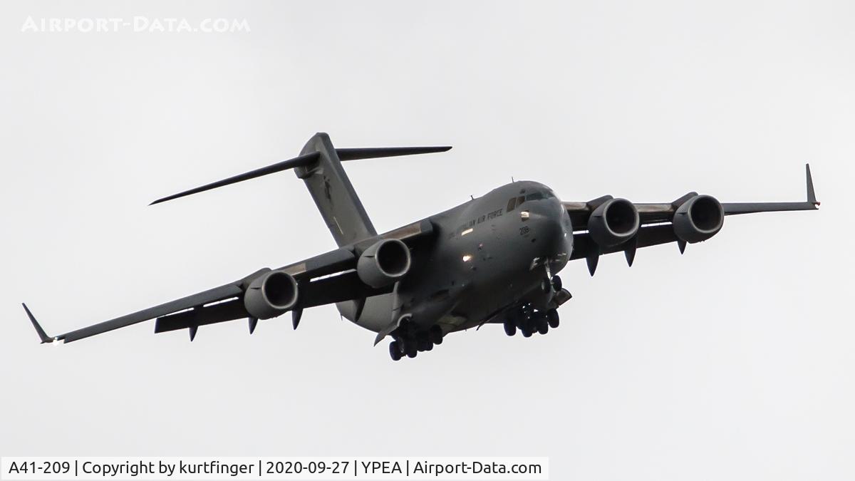 A41-209, 2008 Boeing C-17A Globemaster III C/N F-184, Boeing C-17A cn 50185 ln F-184.  Globemaster III RAAF A41-209  YPEA 27 September 2020.